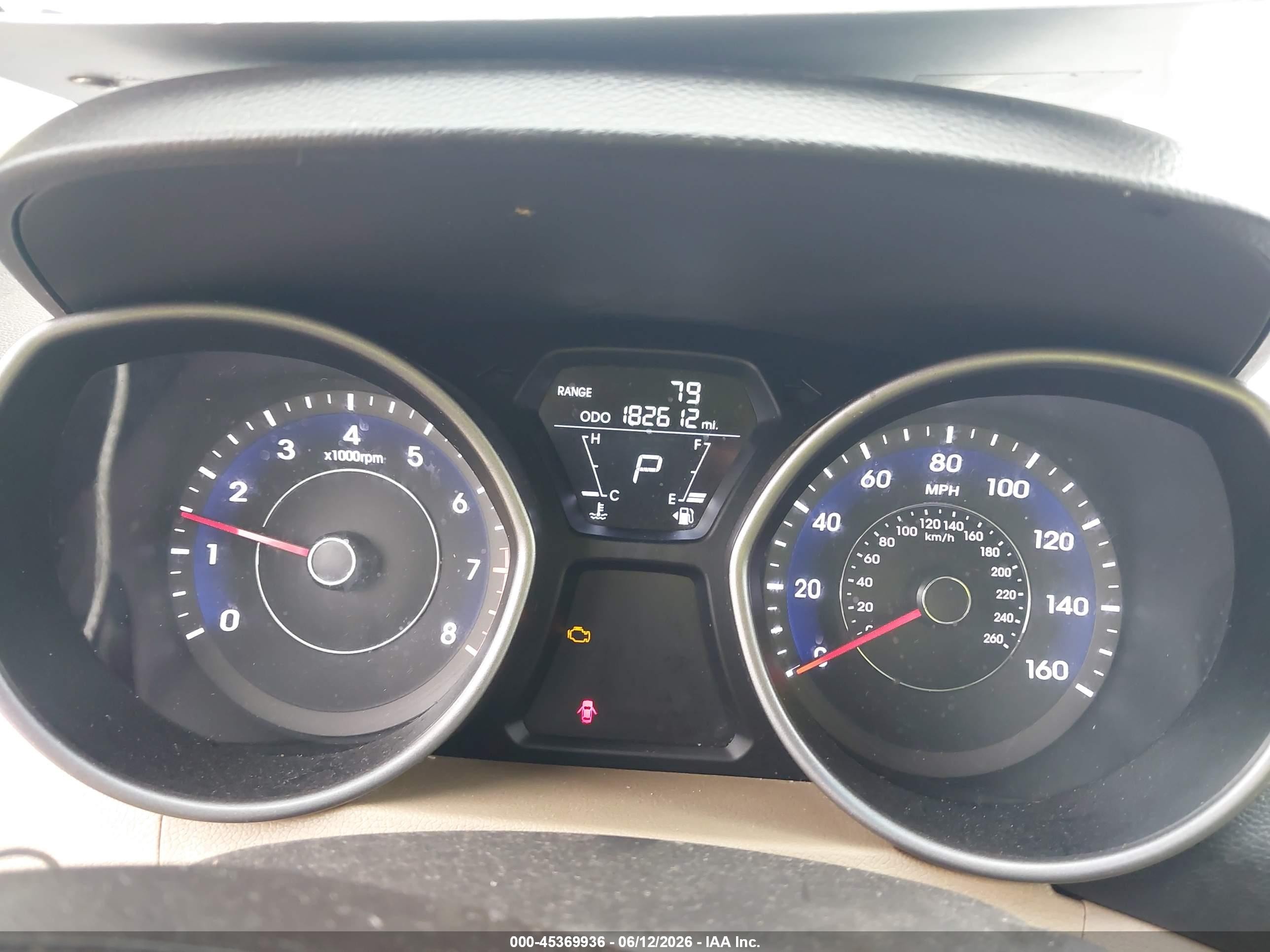2013 Hyundai Elantra Gls Красный vin: 5NPDH4AE1DH206545