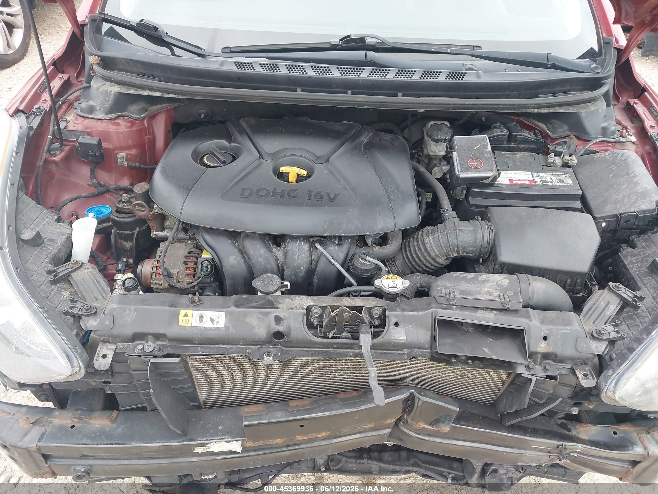 2013 Hyundai Elantra Gls Красный vin: 5NPDH4AE1DH206545