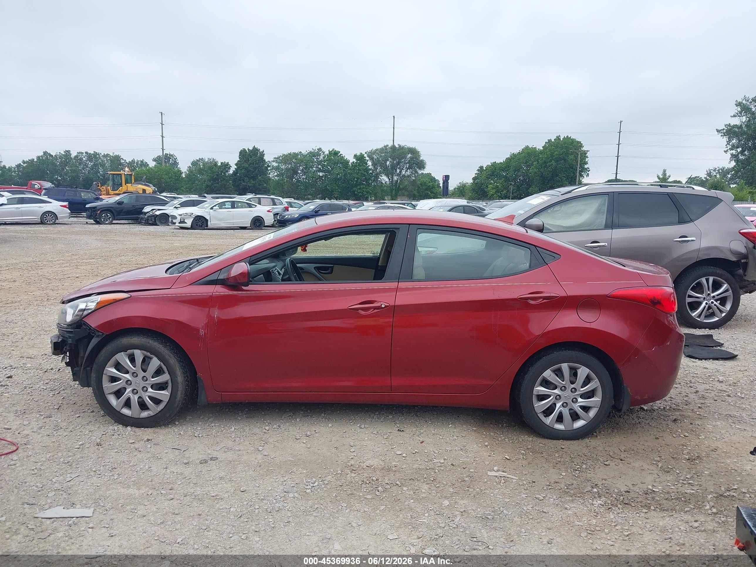 2013 Hyundai Elantra Gls Красный vin: 5NPDH4AE1DH206545