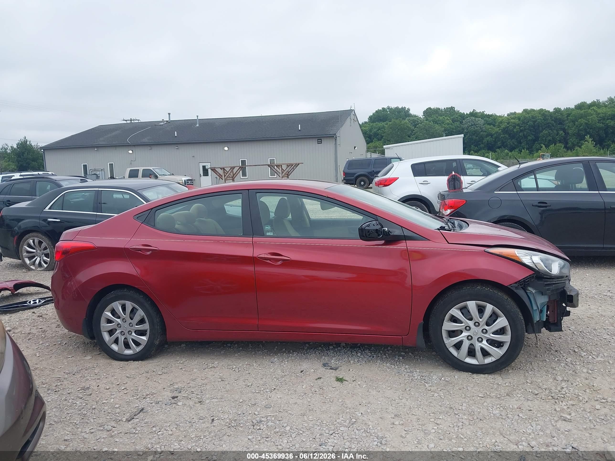 2013 Hyundai Elantra Gls Красный vin: 5NPDH4AE1DH206545