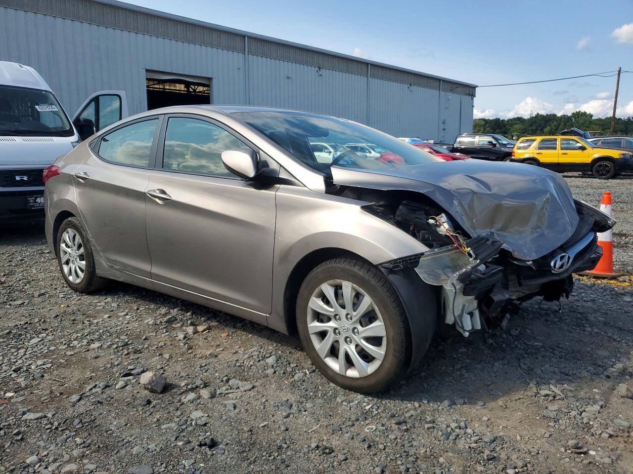 2013 Hyundai Elantra Gls Gray vin: 5NPDH4AE1DH208800