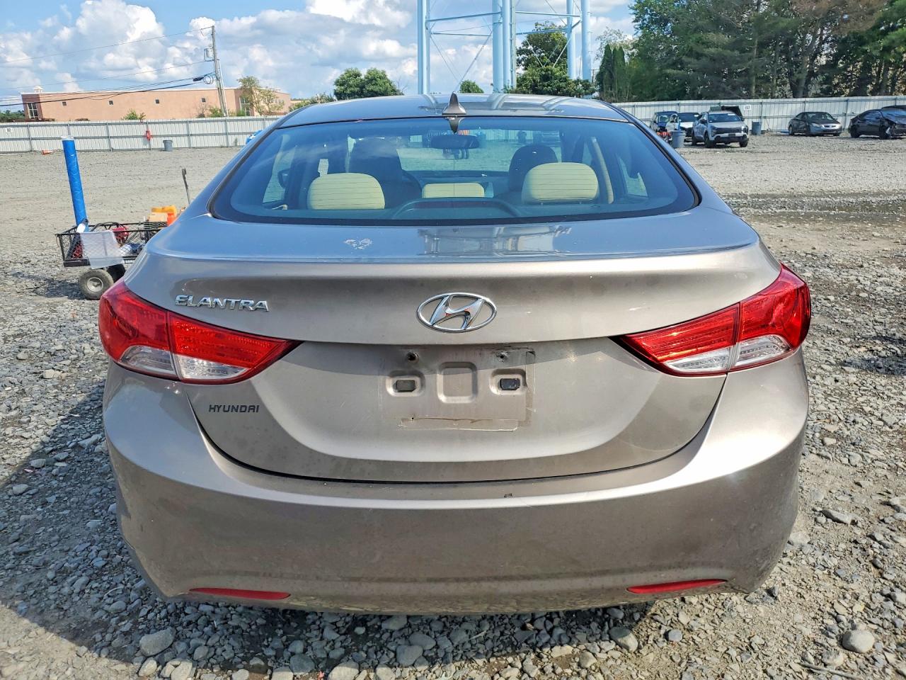 2013 Hyundai Elantra Gls Gray vin: 5NPDH4AE1DH208800