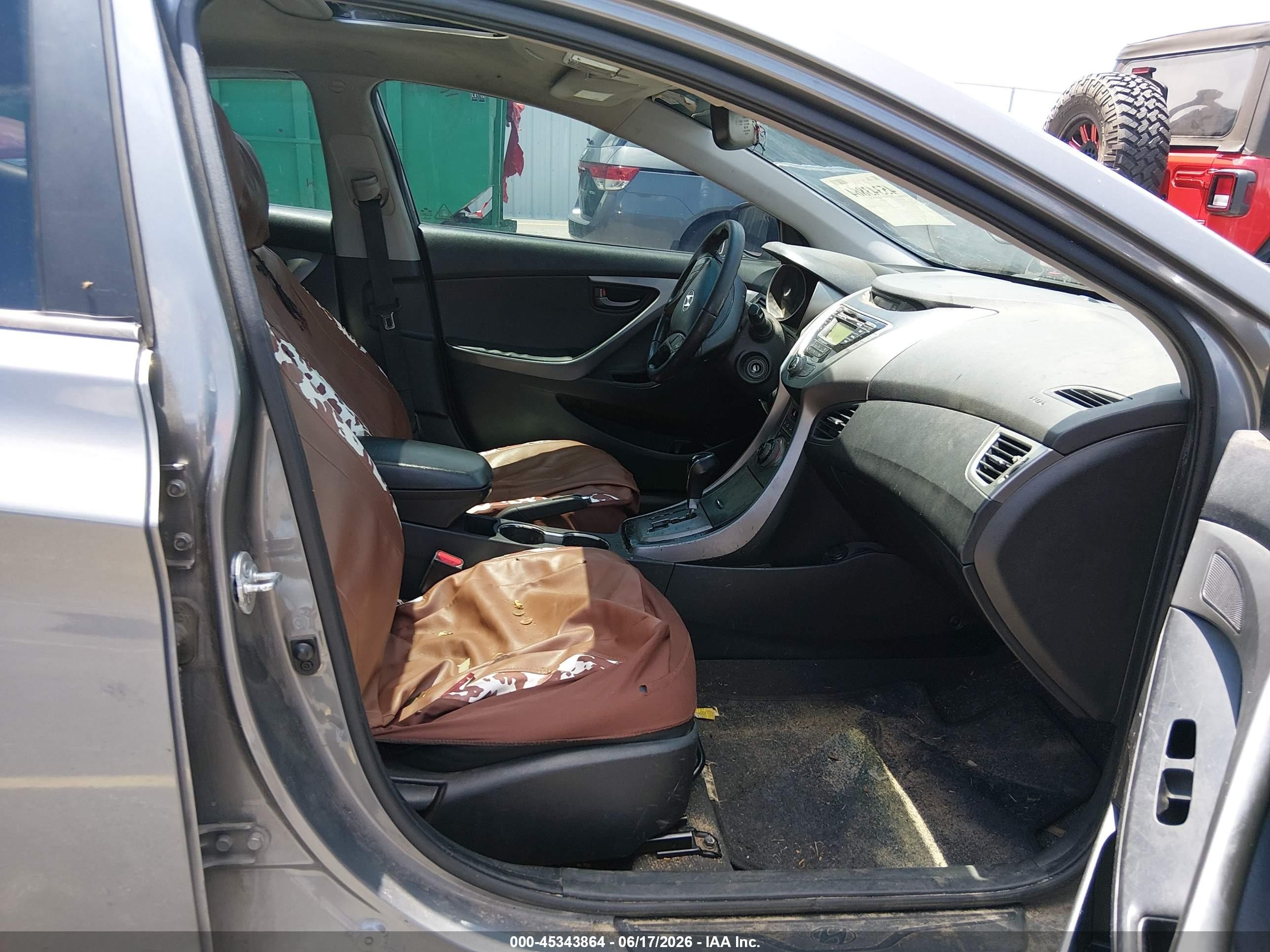 2013 Hyundai Elantra Limited Gray vin: 5NPDH4AE1DH209333