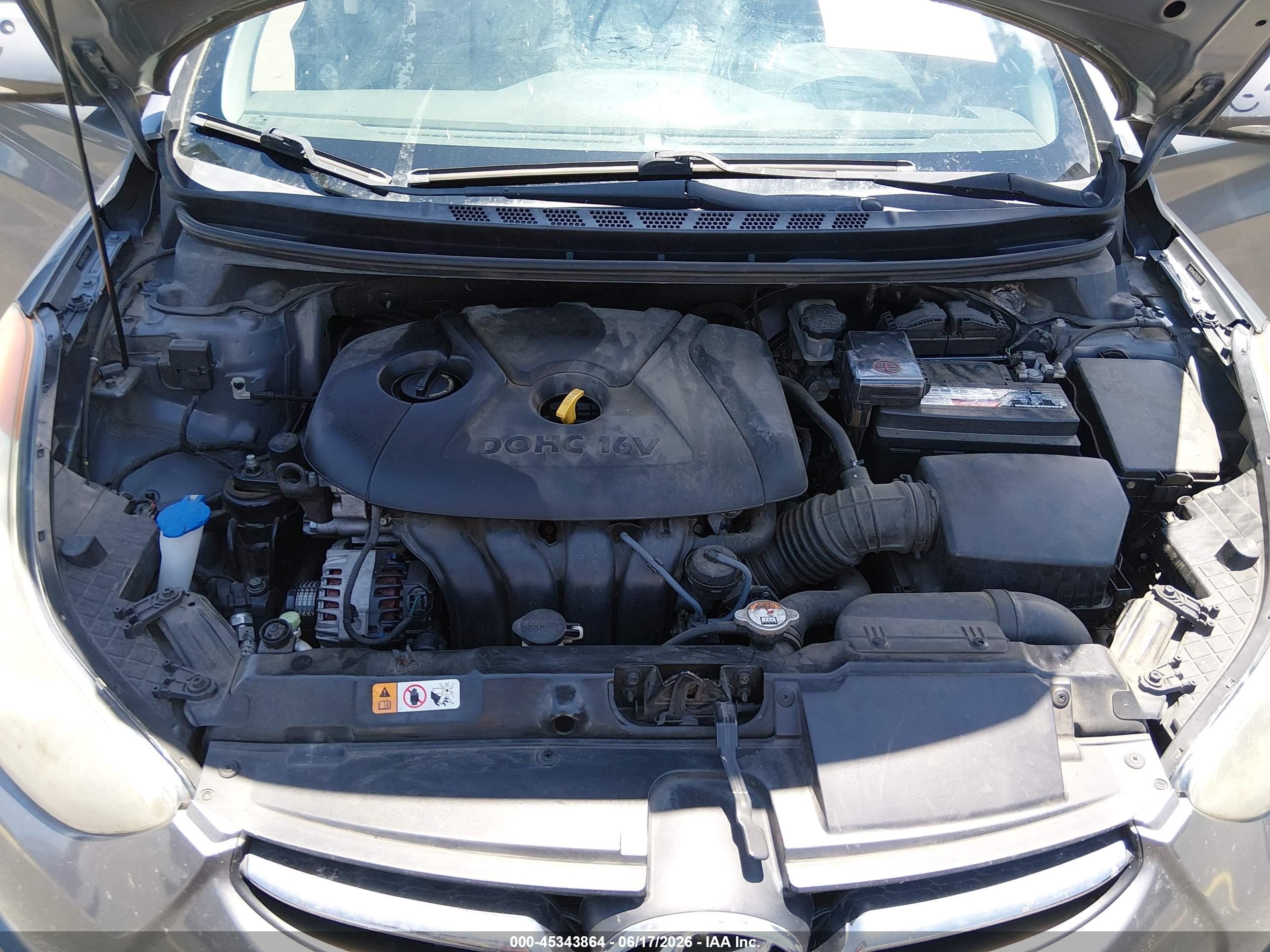 2013 Hyundai Elantra Limited Gray vin: 5NPDH4AE1DH209333