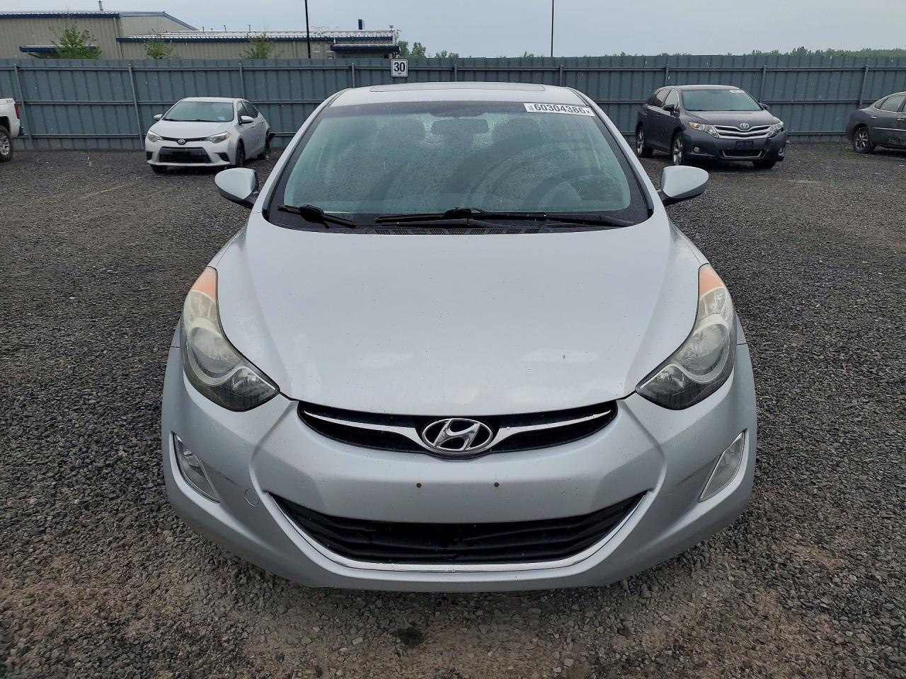 2013 Hyundai Elantra Gls Silver vin: 5NPDH4AE1DH211471
