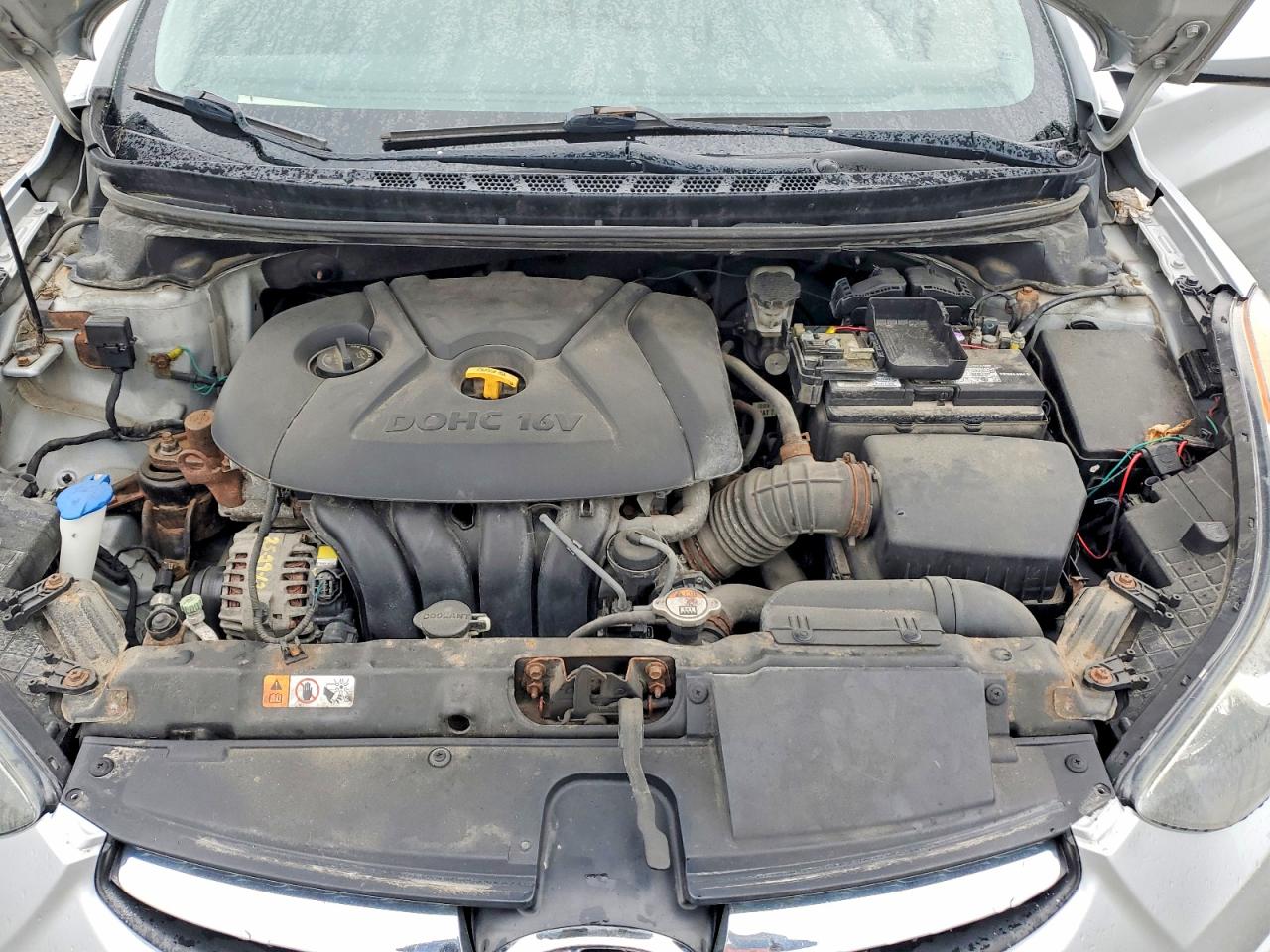 2013 Hyundai Elantra Gls Silver vin: 5NPDH4AE1DH211471