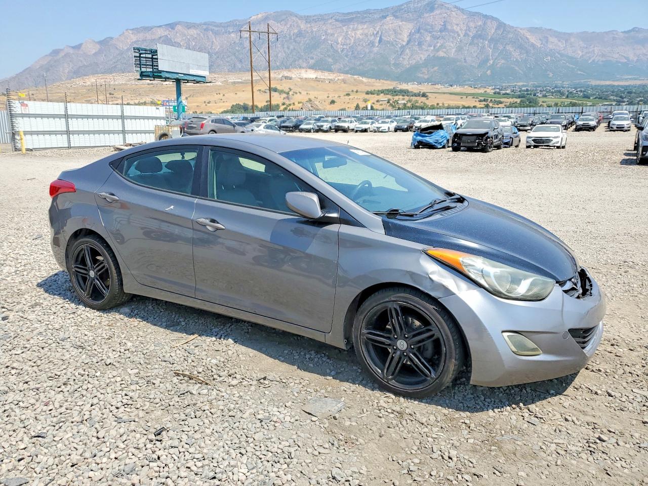 2013 Hyundai Elantra Gls Gray vin: 5NPDH4AE1DH211759