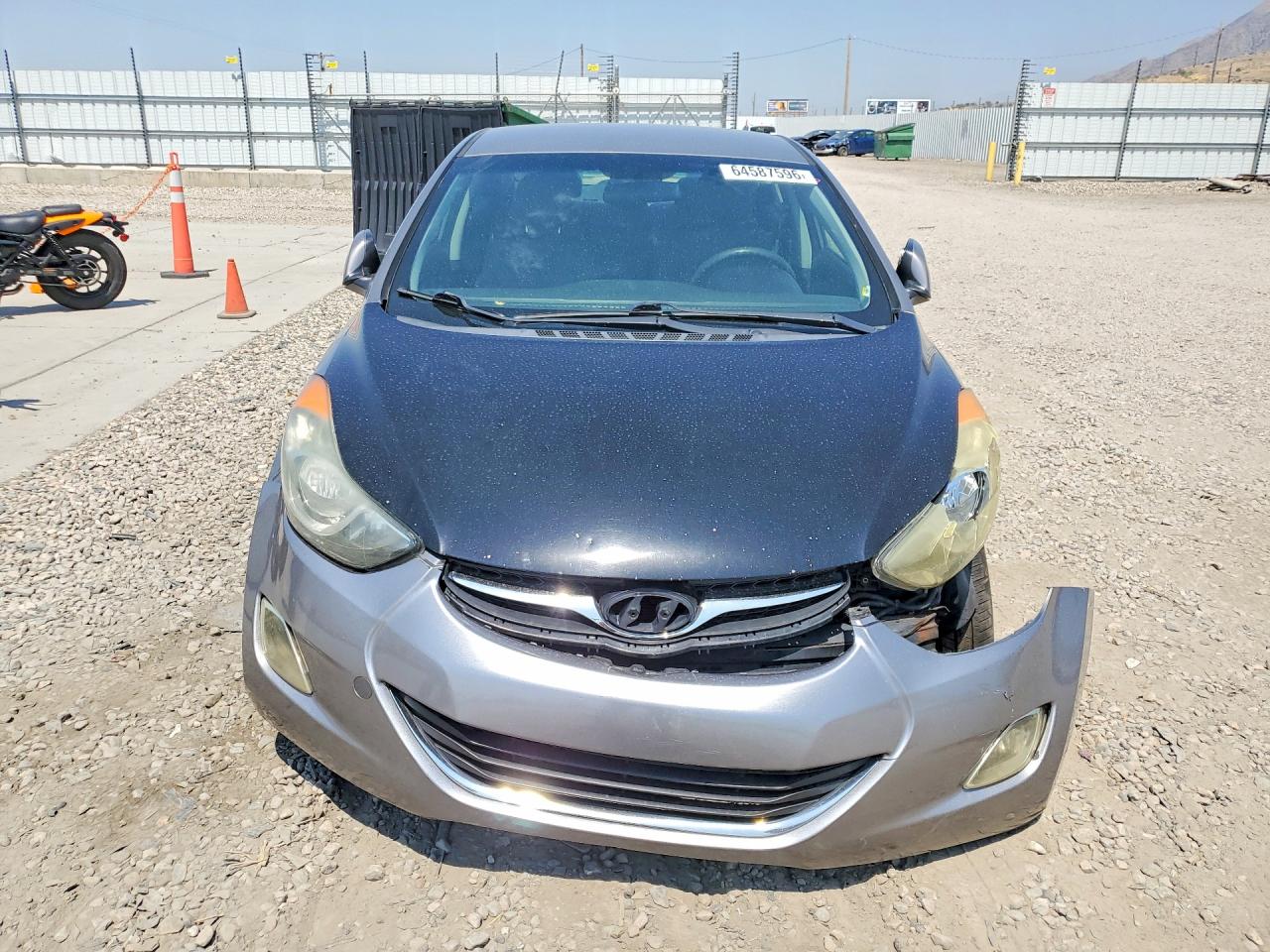 2013 Hyundai Elantra Gls Gray vin: 5NPDH4AE1DH211759
