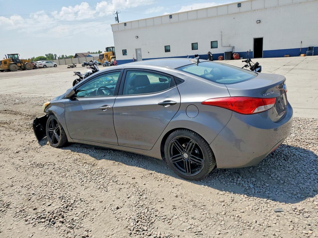 2013 Hyundai Elantra Gls Gray vin: 5NPDH4AE1DH211759