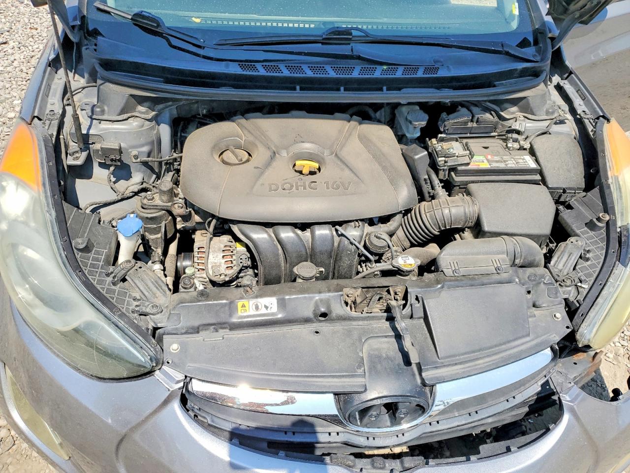 2013 Hyundai Elantra Gls Gray vin: 5NPDH4AE1DH211759