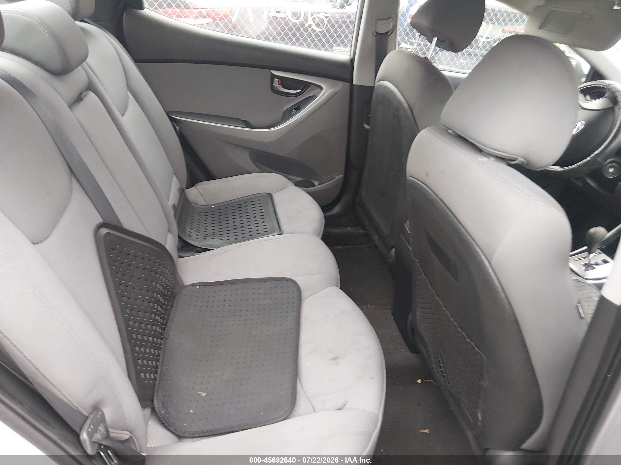 2013 Hyundai Elantra Gls Gray vin: 5NPDH4AE1DH213673