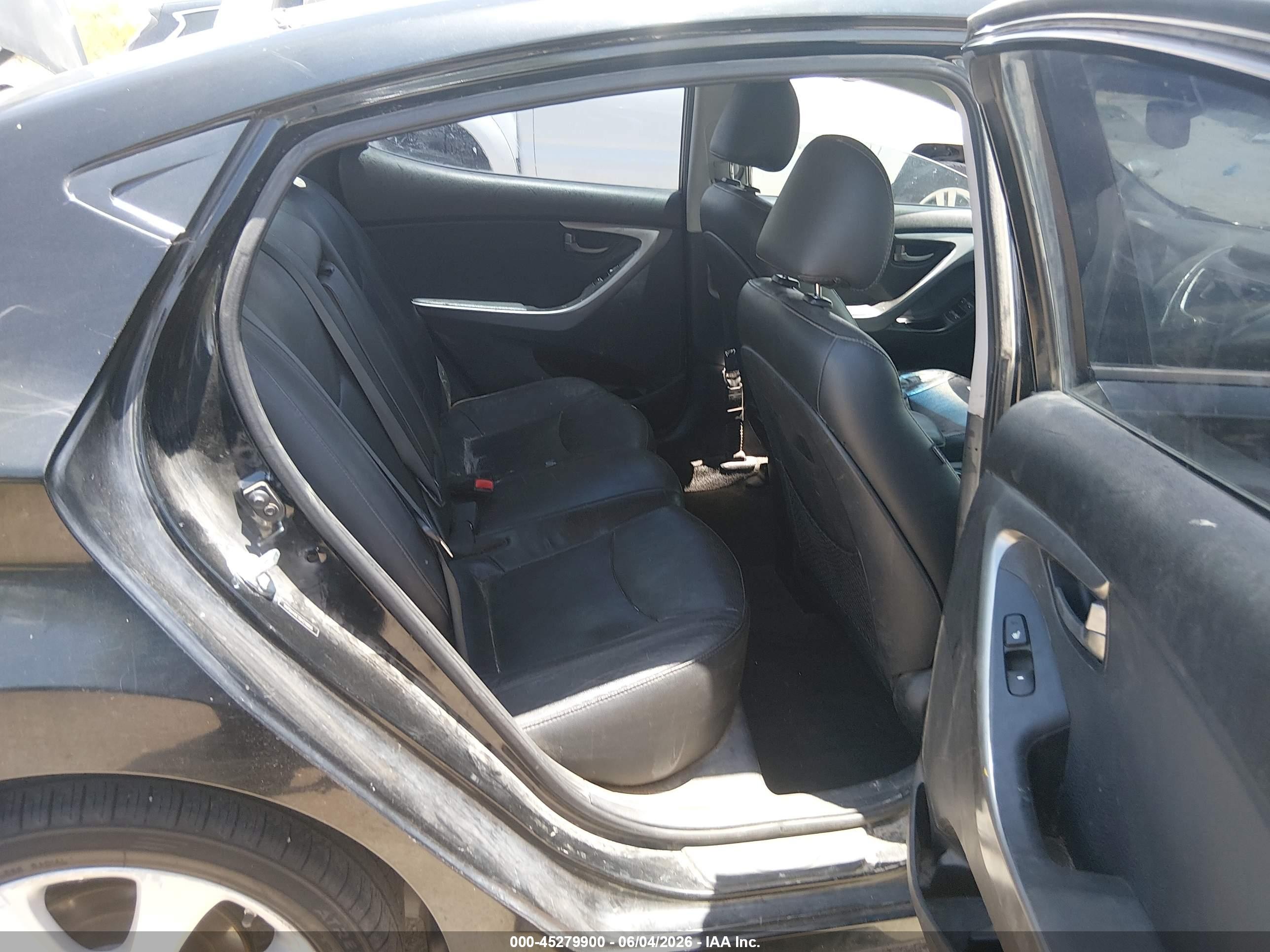 2013 Hyundai Elantra Limited Black vin: 5NPDH4AE1DH218856
