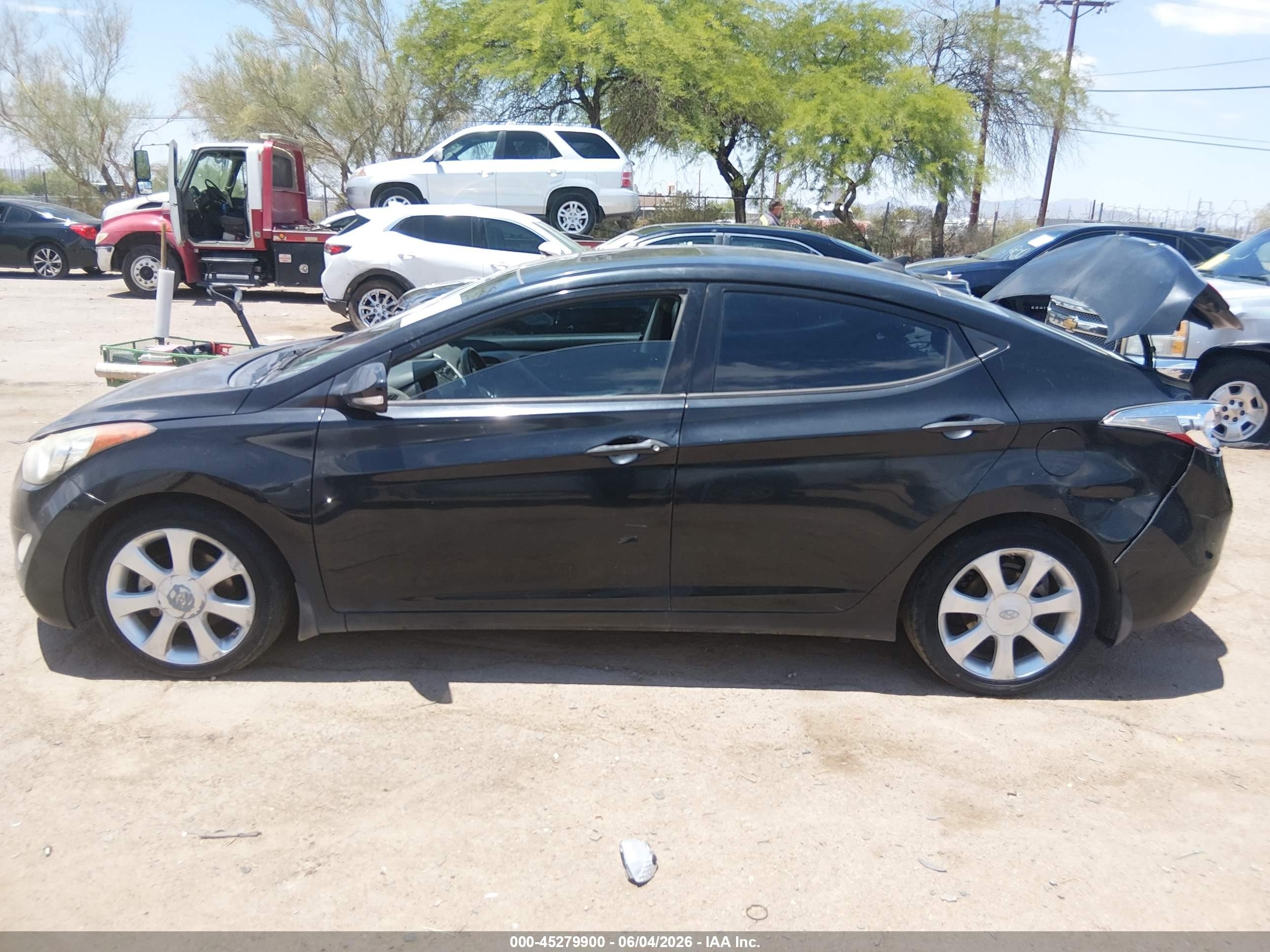 2013 Hyundai Elantra Limited Black vin: 5NPDH4AE1DH218856