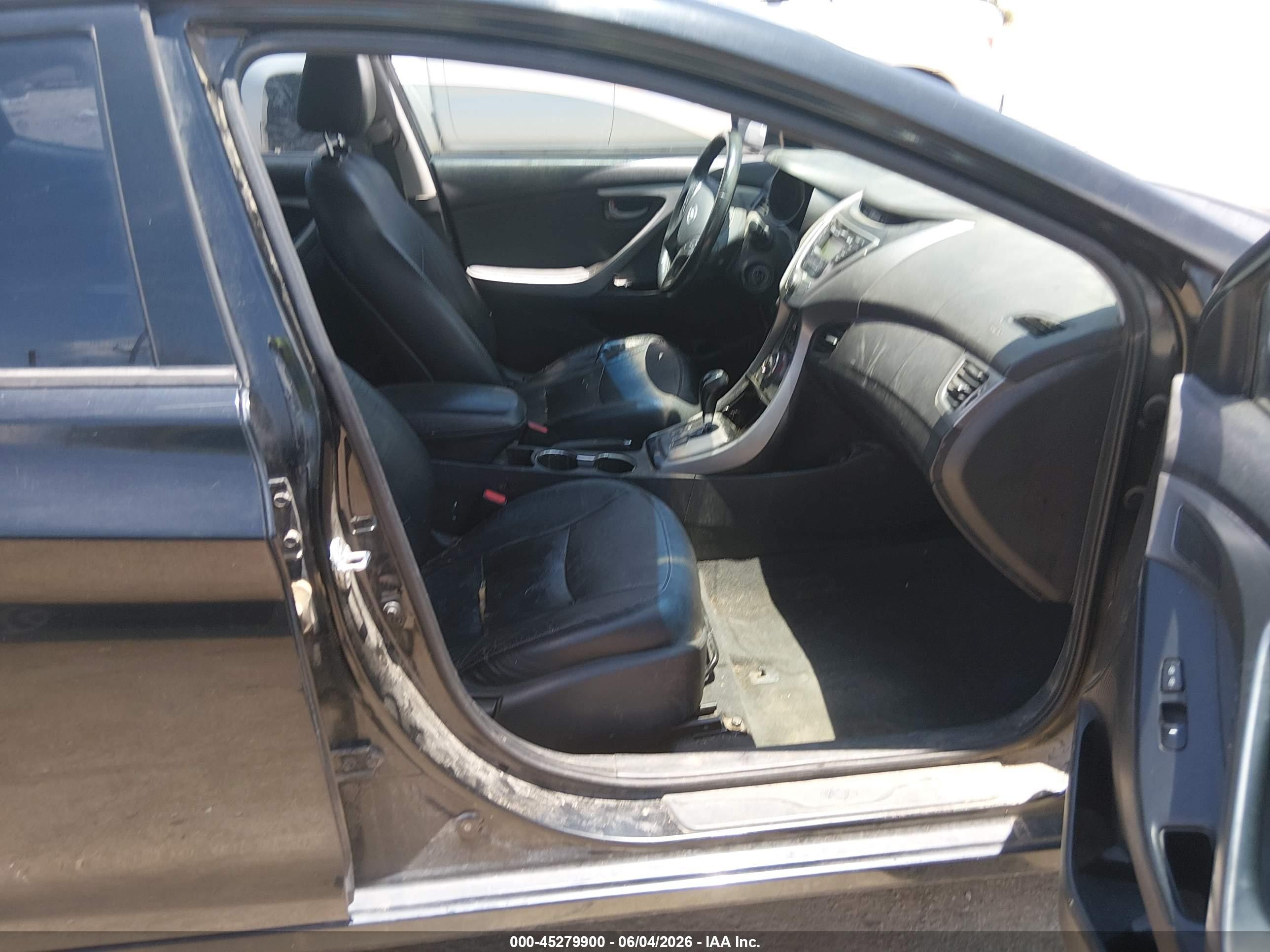 2013 Hyundai Elantra Limited Black vin: 5NPDH4AE1DH218856