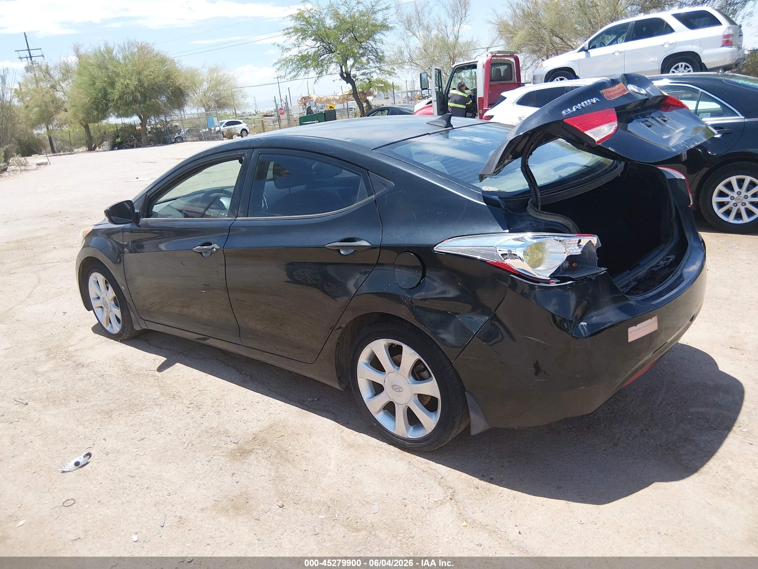 2013 Hyundai Elantra Limited Black vin: 5NPDH4AE1DH218856