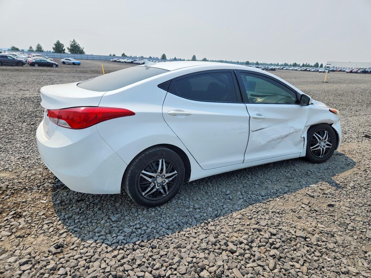 2013 Hyundai Elantra Gls White vin: 5NPDH4AE1DH225967