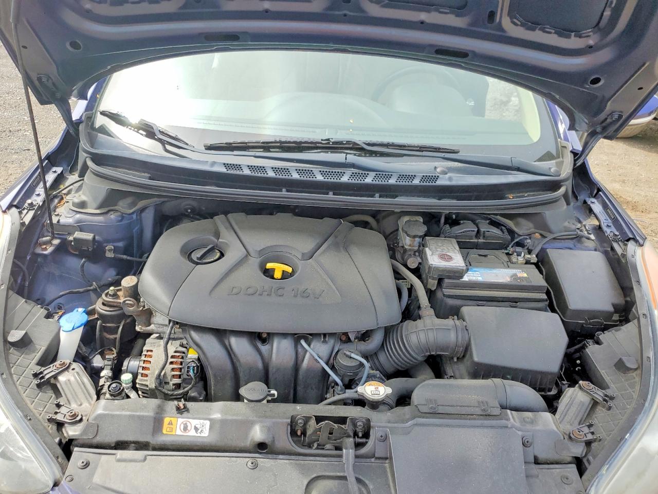 2013 Hyundai Elantra Limited Blue vin: 5NPDH4AE1DH226794