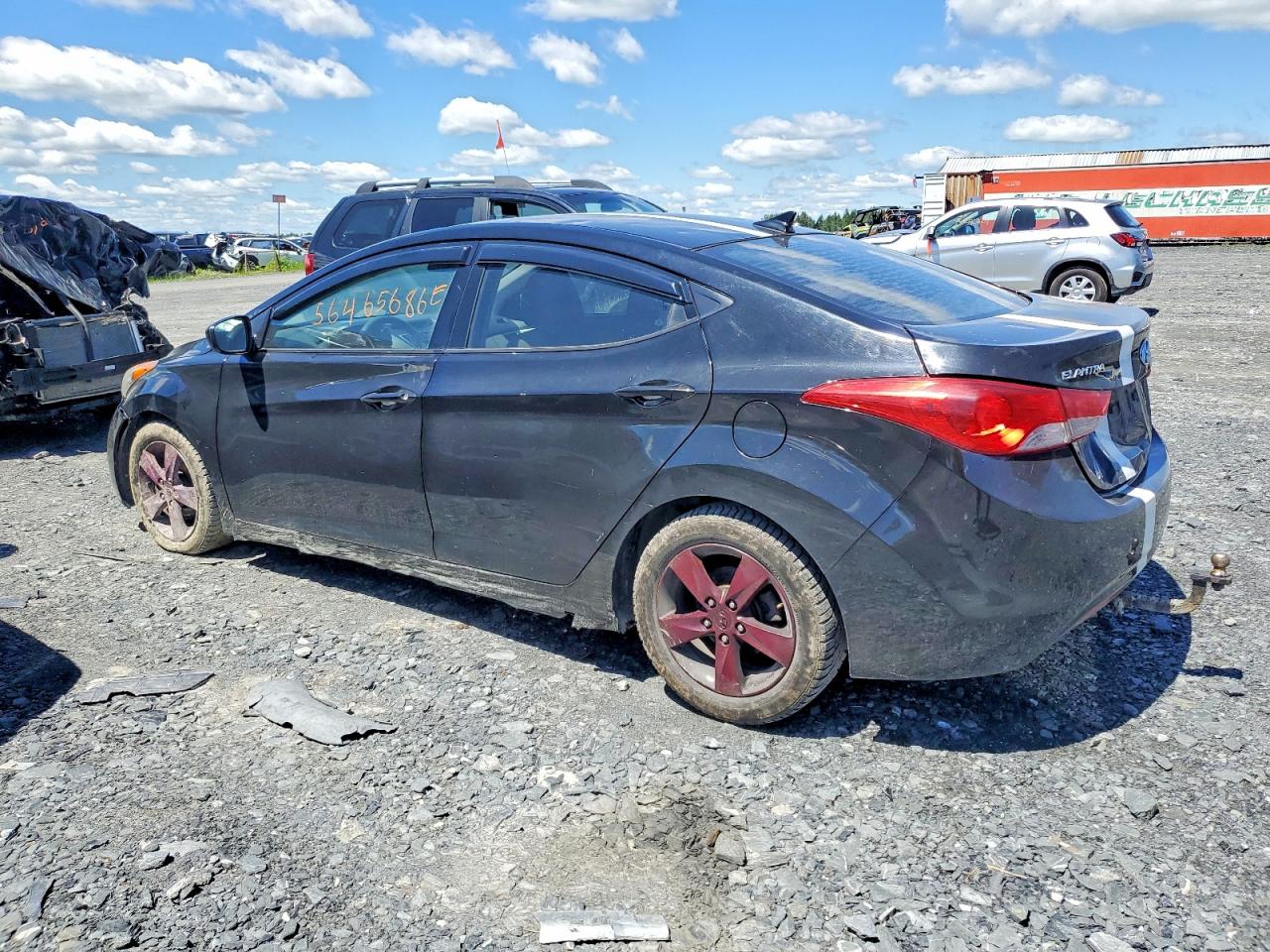 2013 Hyundai Elantra Gls Black vin: 5NPDH4AE1DH247158