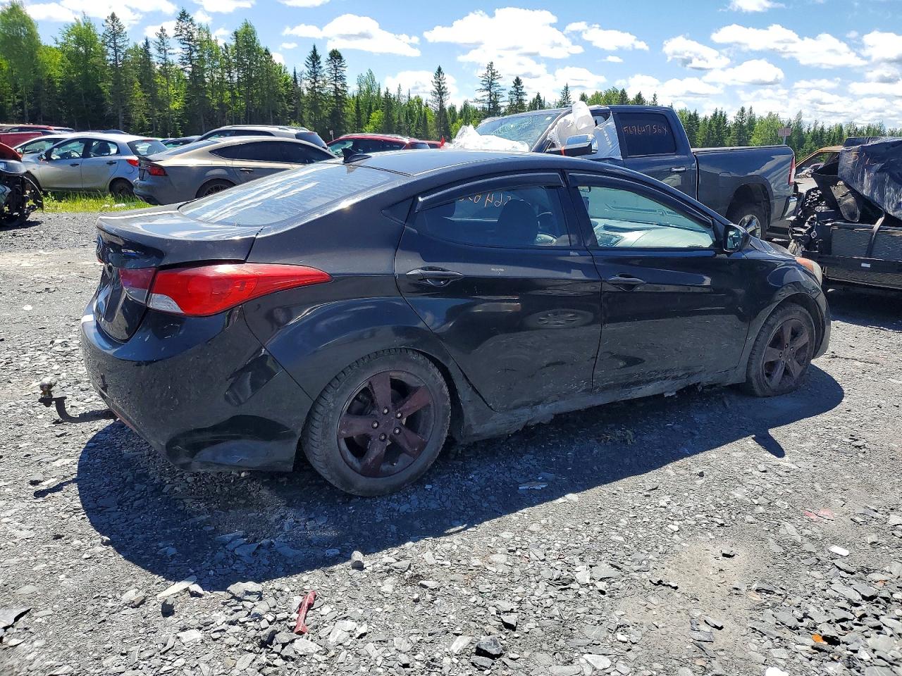 2013 Hyundai Elantra Gls Black vin: 5NPDH4AE1DH247158