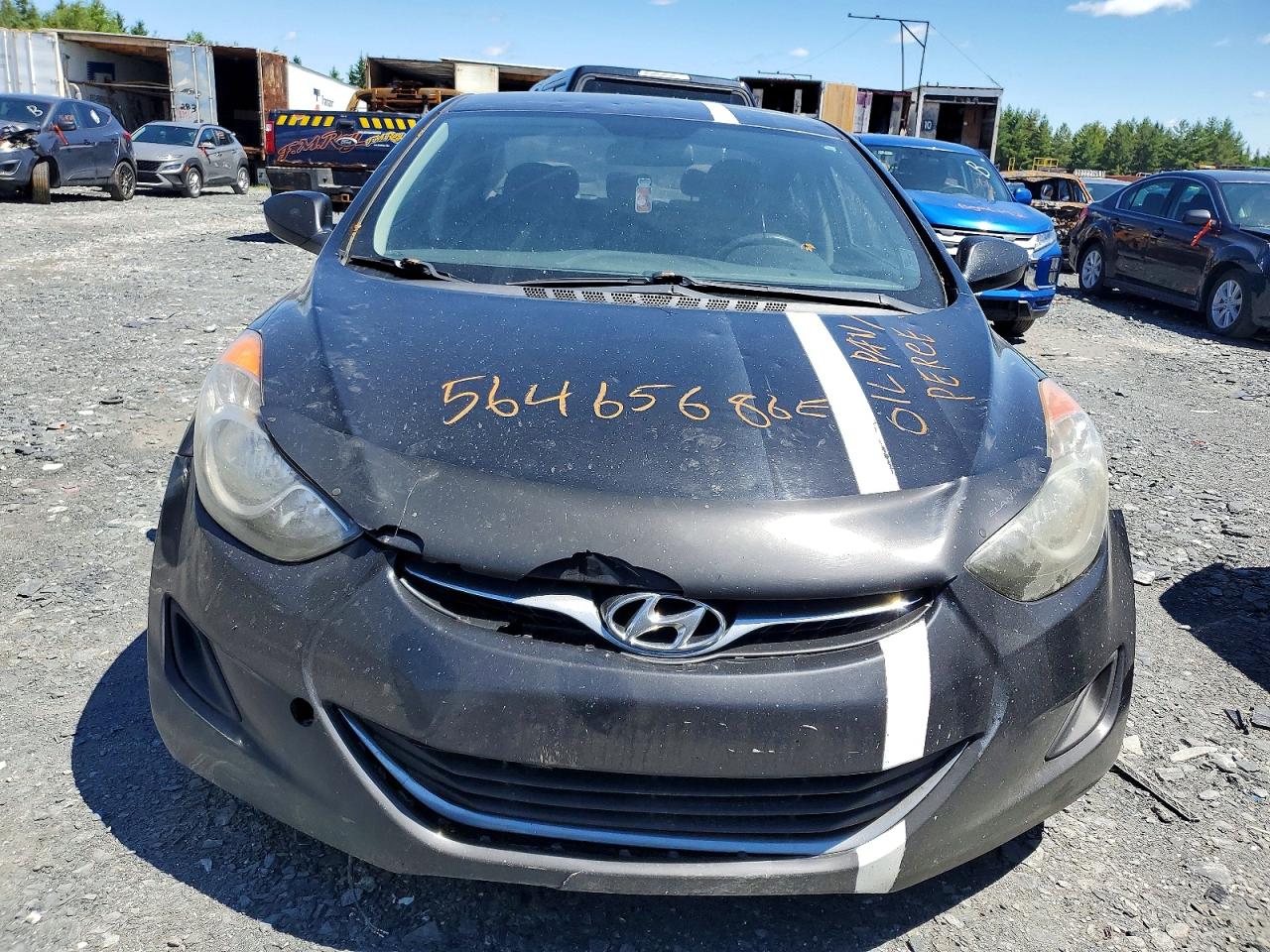 2013 Hyundai Elantra Gls Black vin: 5NPDH4AE1DH247158