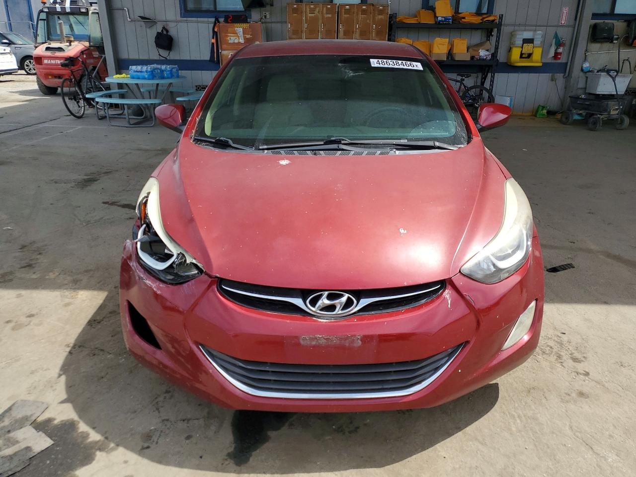 2013 Hyundai Elantra Gls Red vin: 5NPDH4AE1DH253414