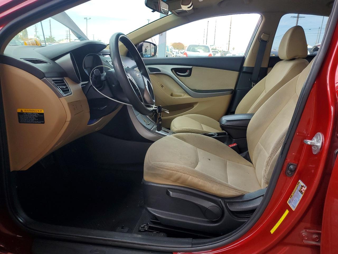 2013 Hyundai Elantra Gls Red vin: 5NPDH4AE1DH253414