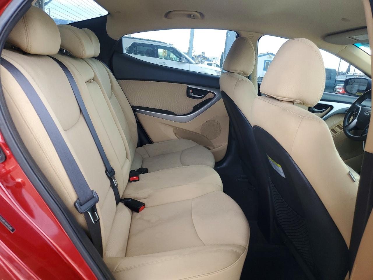 2013 Hyundai Elantra Gls Red vin: 5NPDH4AE1DH253414
