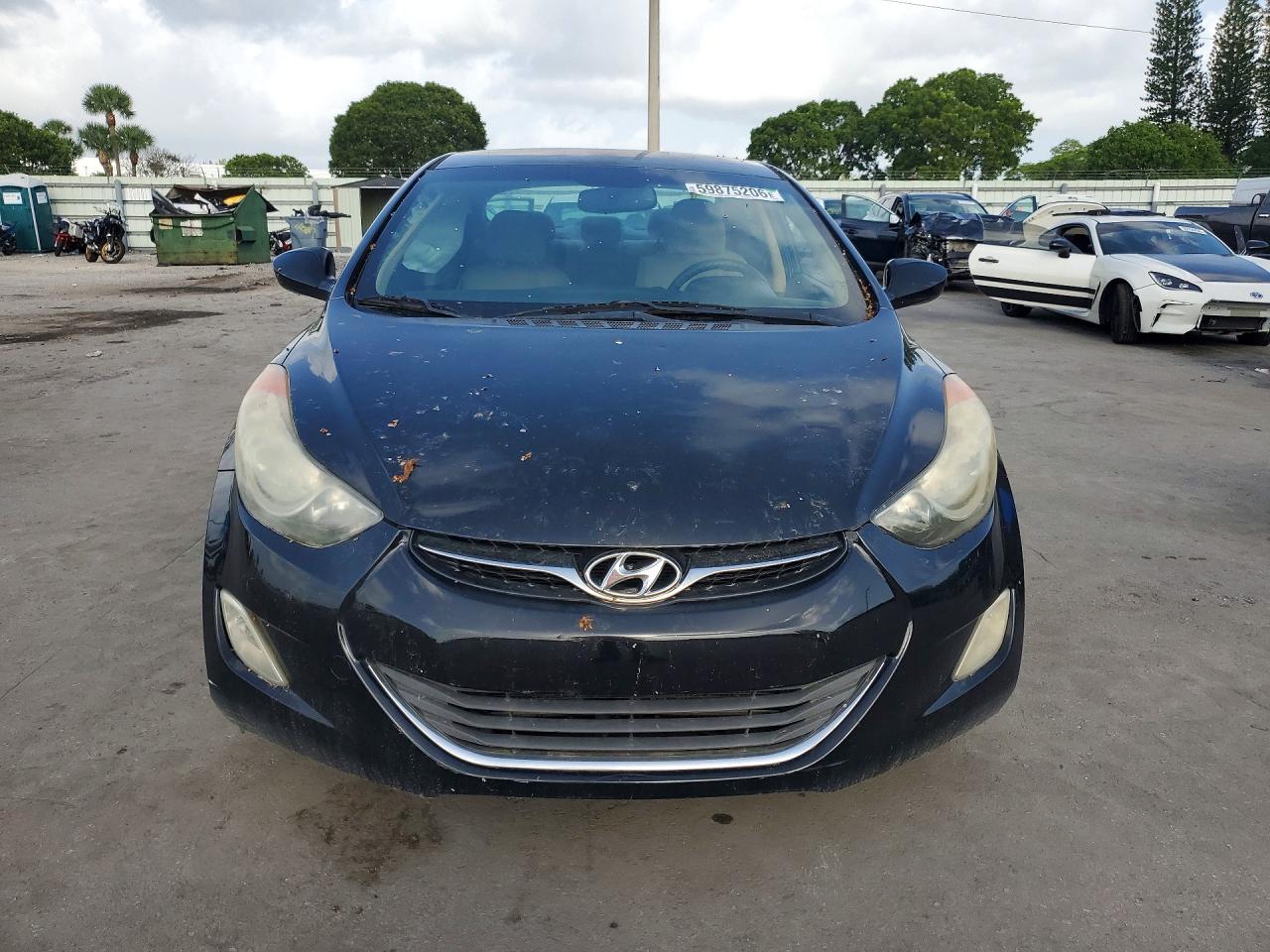 2013 Hyundai Elantra Gls Black vin: 5NPDH4AE1DH254563