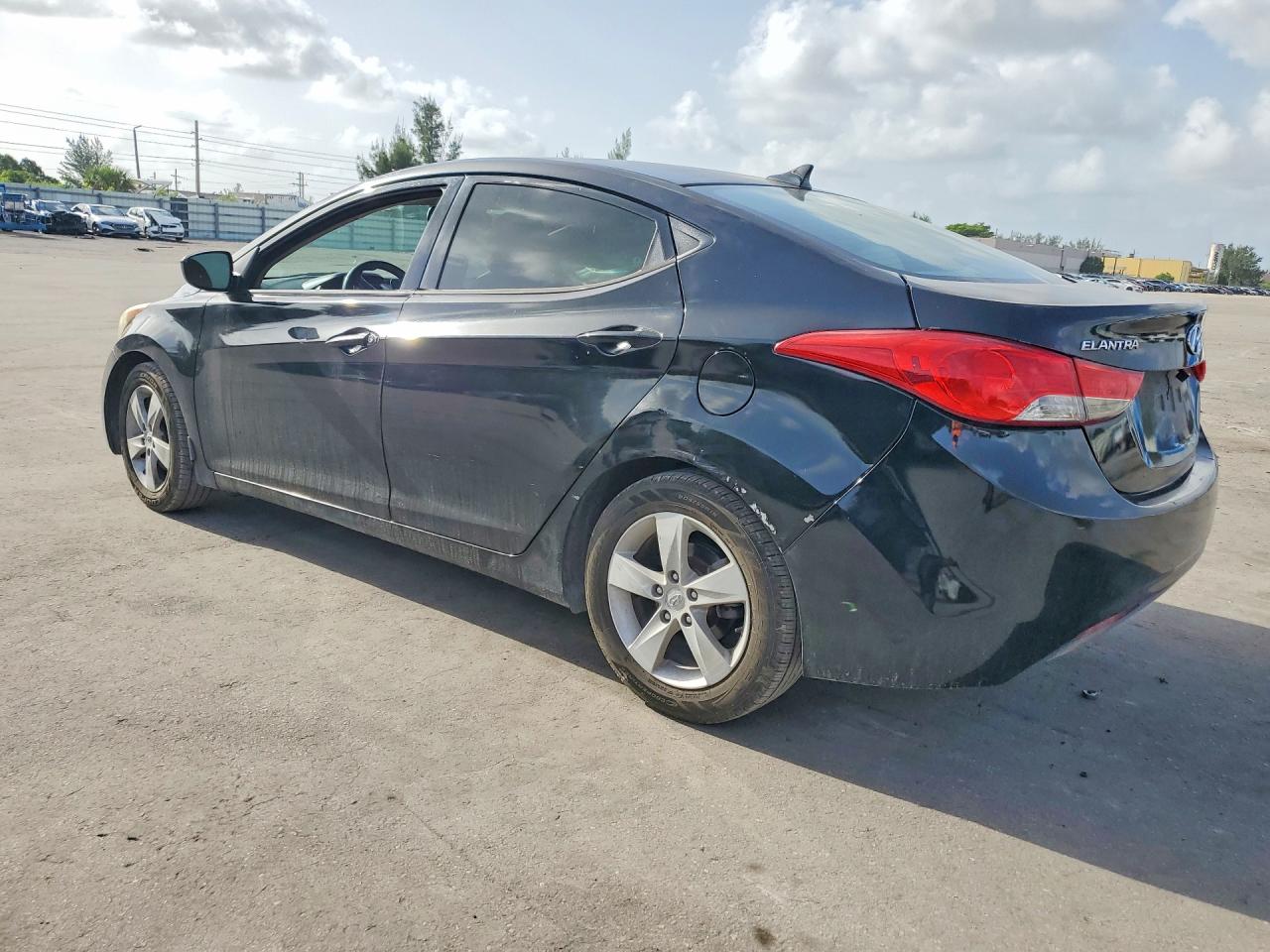 2013 Hyundai Elantra Gls Black vin: 5NPDH4AE1DH254563