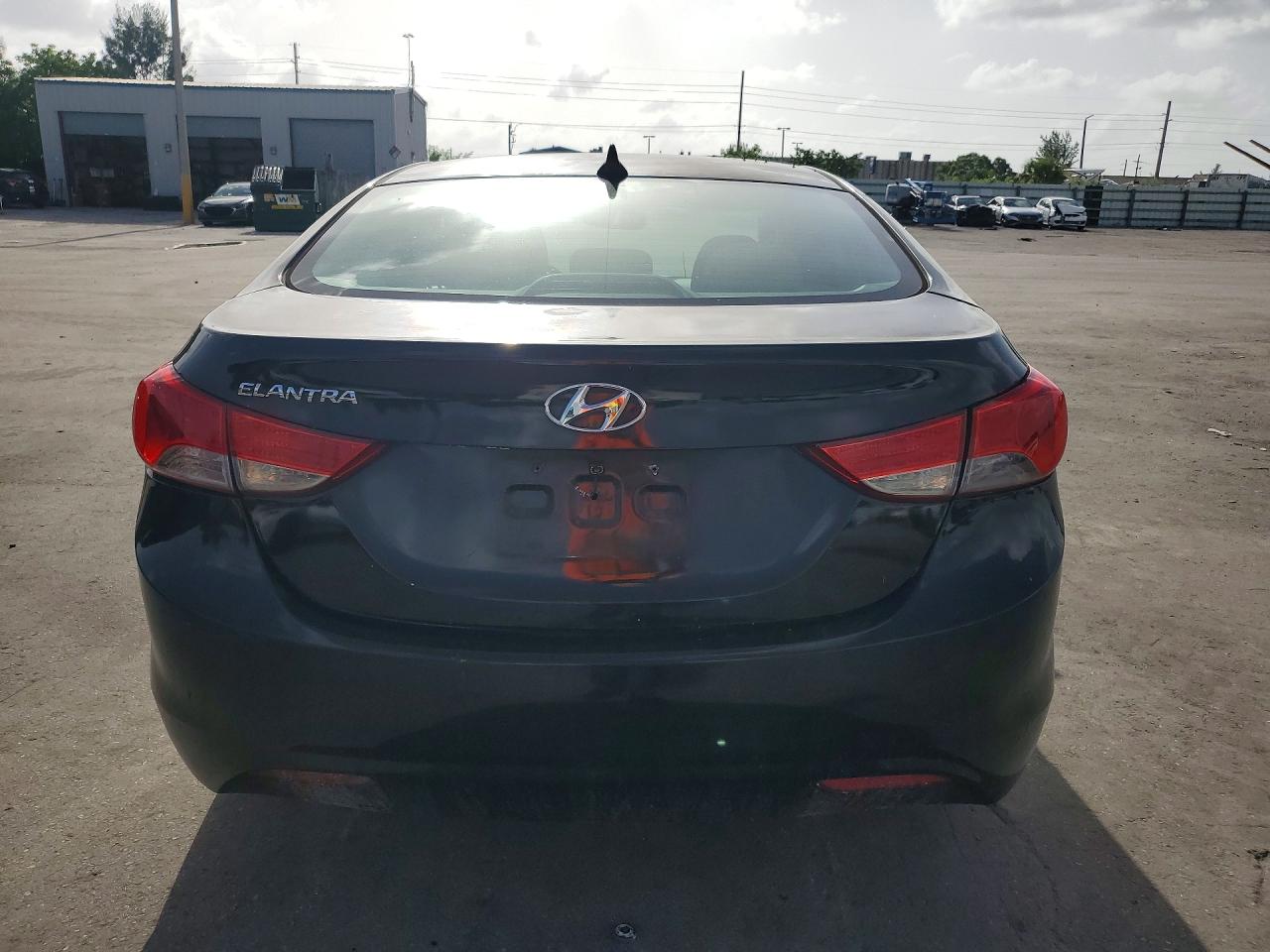 2013 Hyundai Elantra Gls Black vin: 5NPDH4AE1DH254563