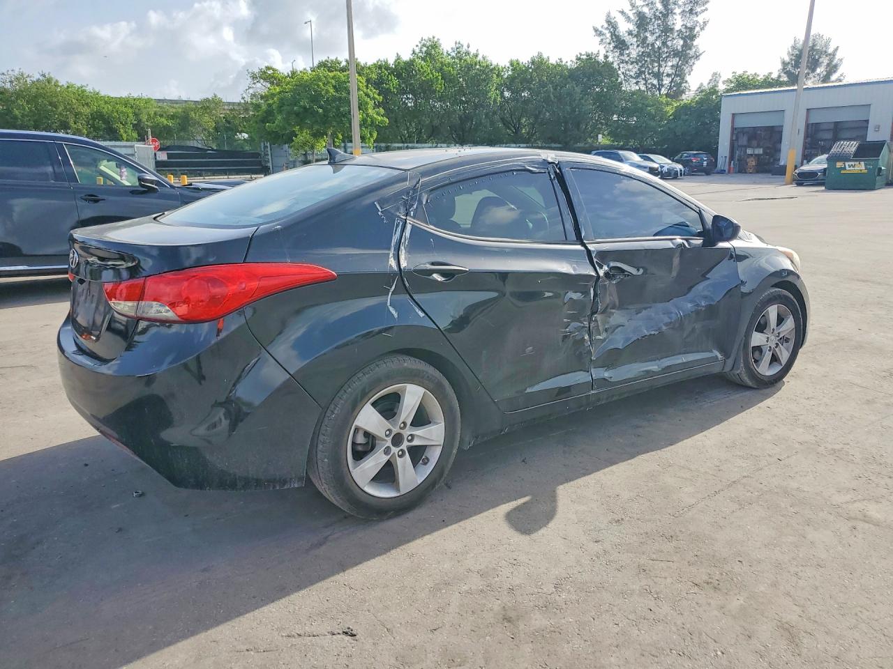 2013 Hyundai Elantra Gls Black vin: 5NPDH4AE1DH254563