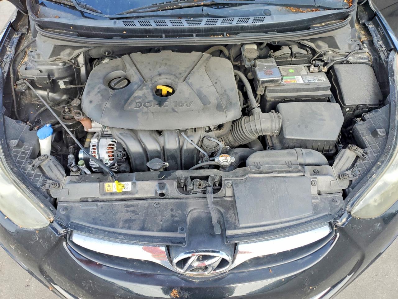 2013 Hyundai Elantra Gls Black vin: 5NPDH4AE1DH254563