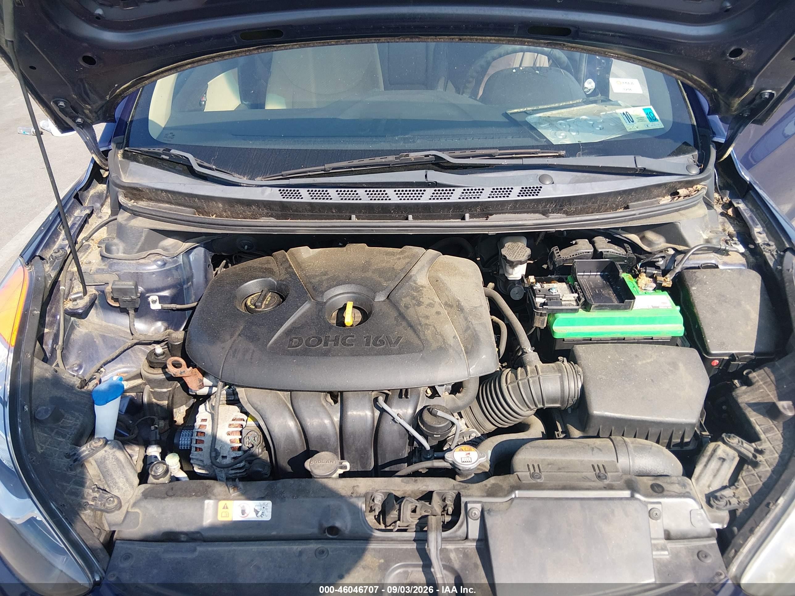 2013 Hyundai Elantra Gls Blue vin: 5NPDH4AE1DH254627