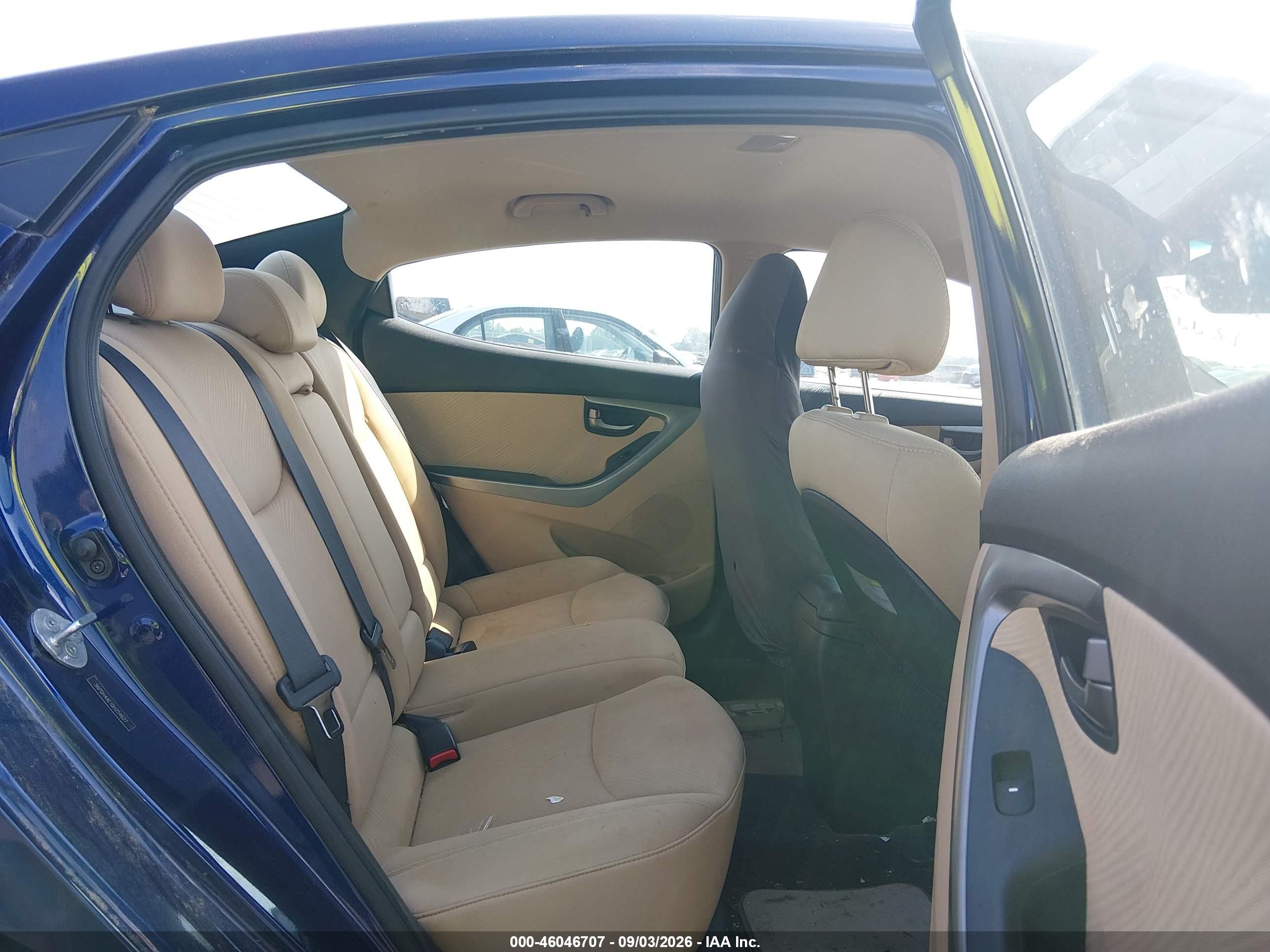2013 Hyundai Elantra Gls Blue vin: 5NPDH4AE1DH254627