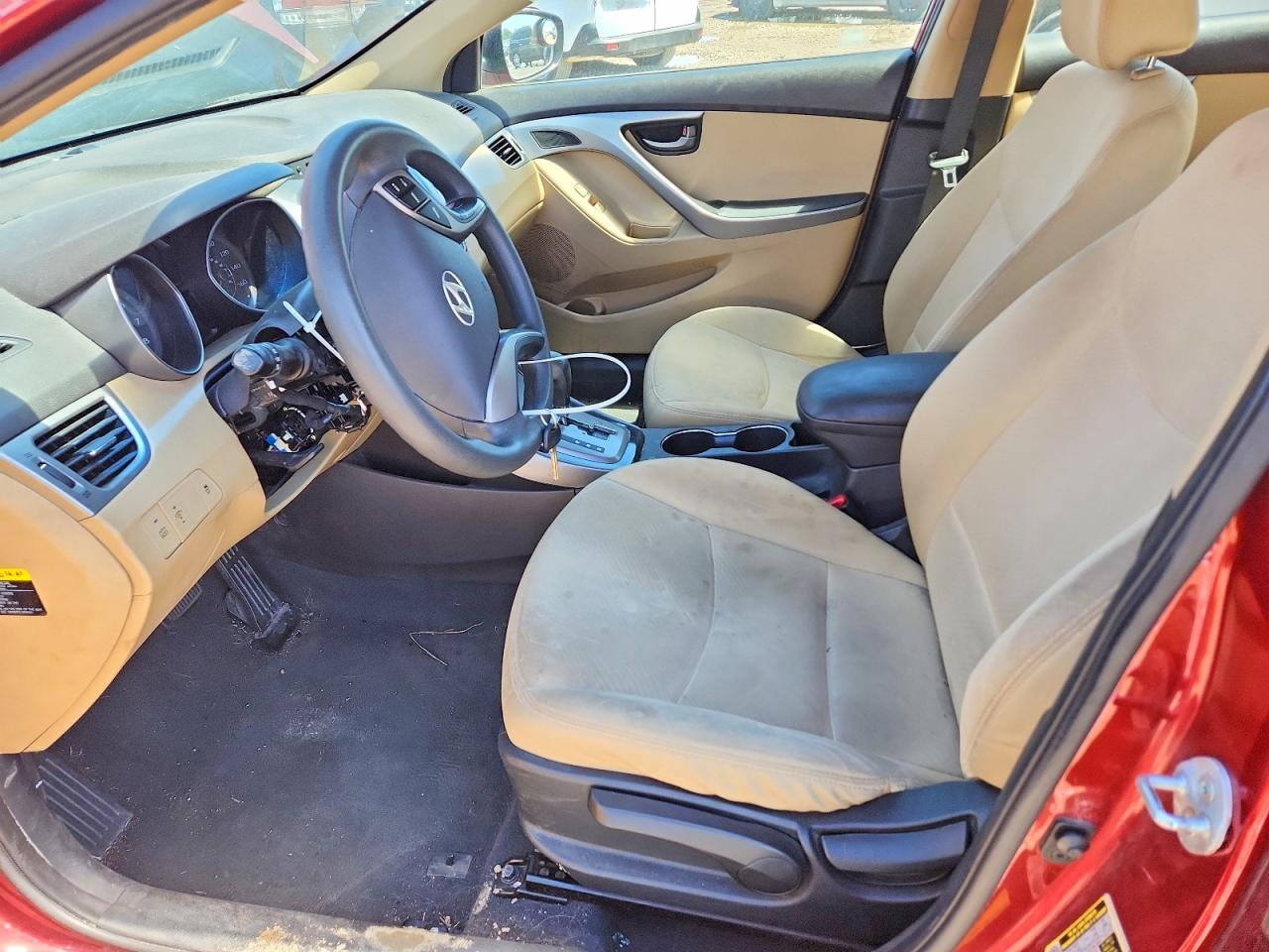 2013 Hyundai Elantra Gls Red vin: 5NPDH4AE1DH256099