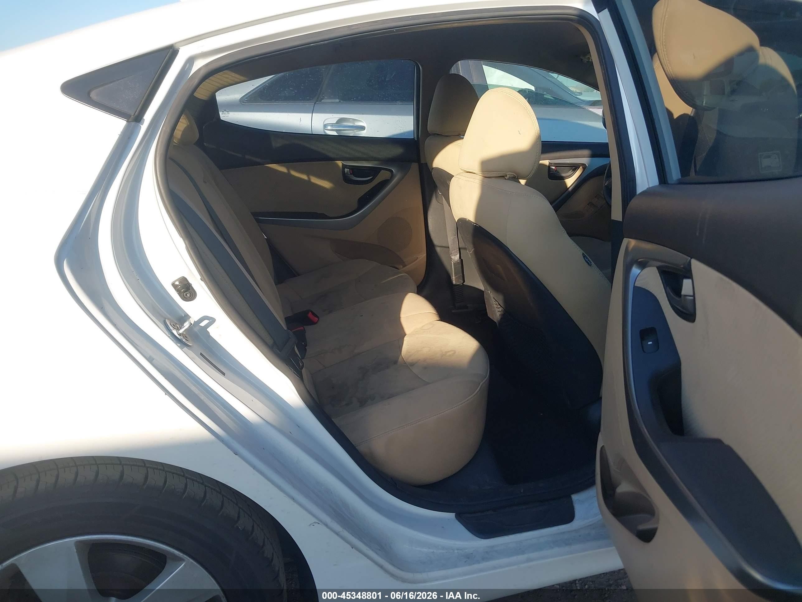 2013 Hyundai Elantra Gls White vin: 5NPDH4AE1DH258337