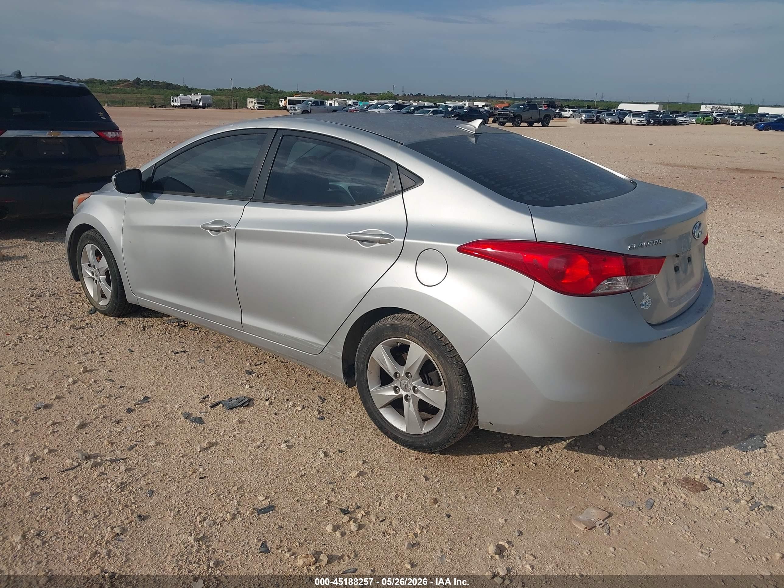 2013 Hyundai Elantra Gls Silver vin: 5NPDH4AE1DH265014