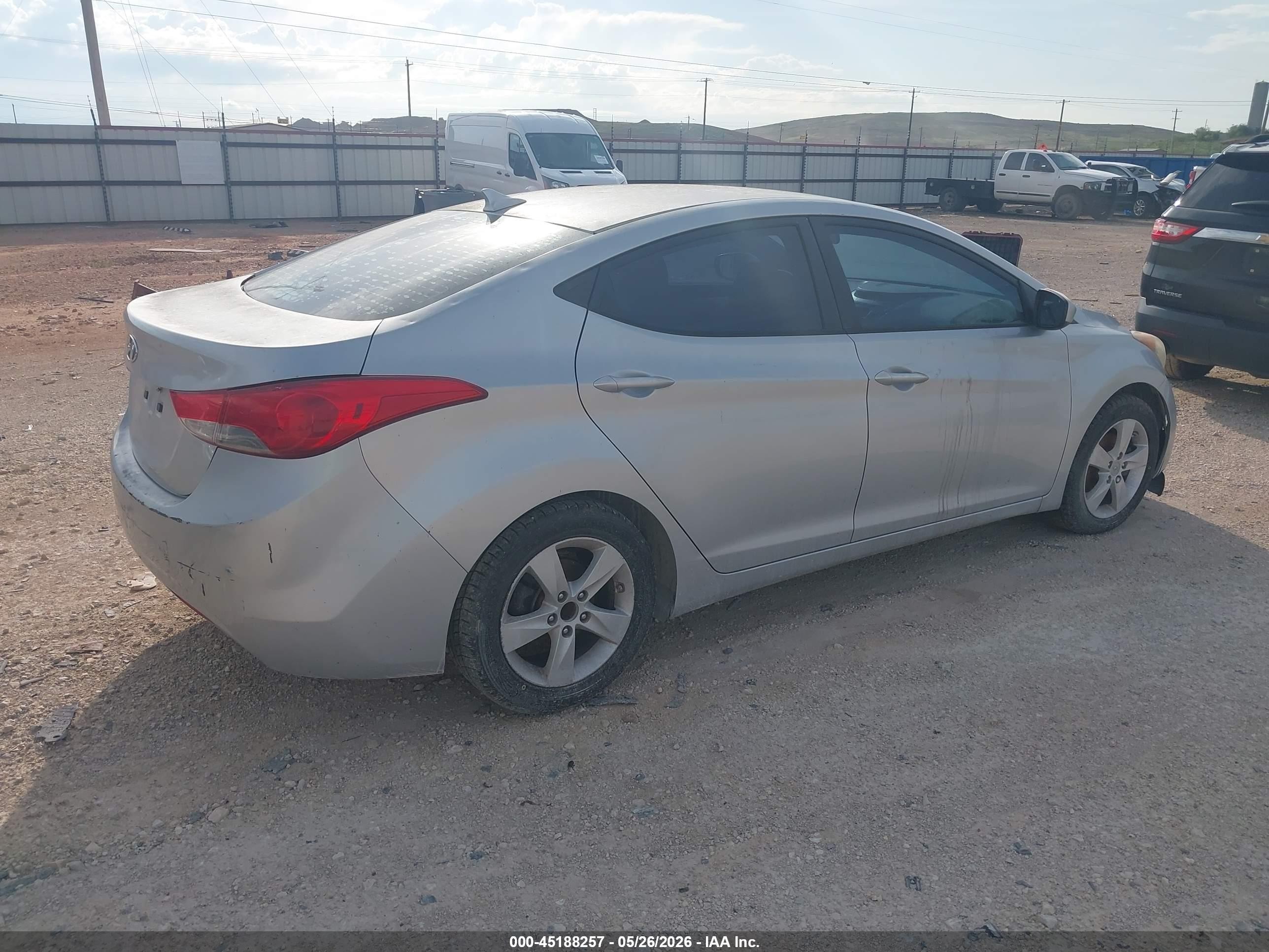 2013 Hyundai Elantra Gls Silver vin: 5NPDH4AE1DH265014