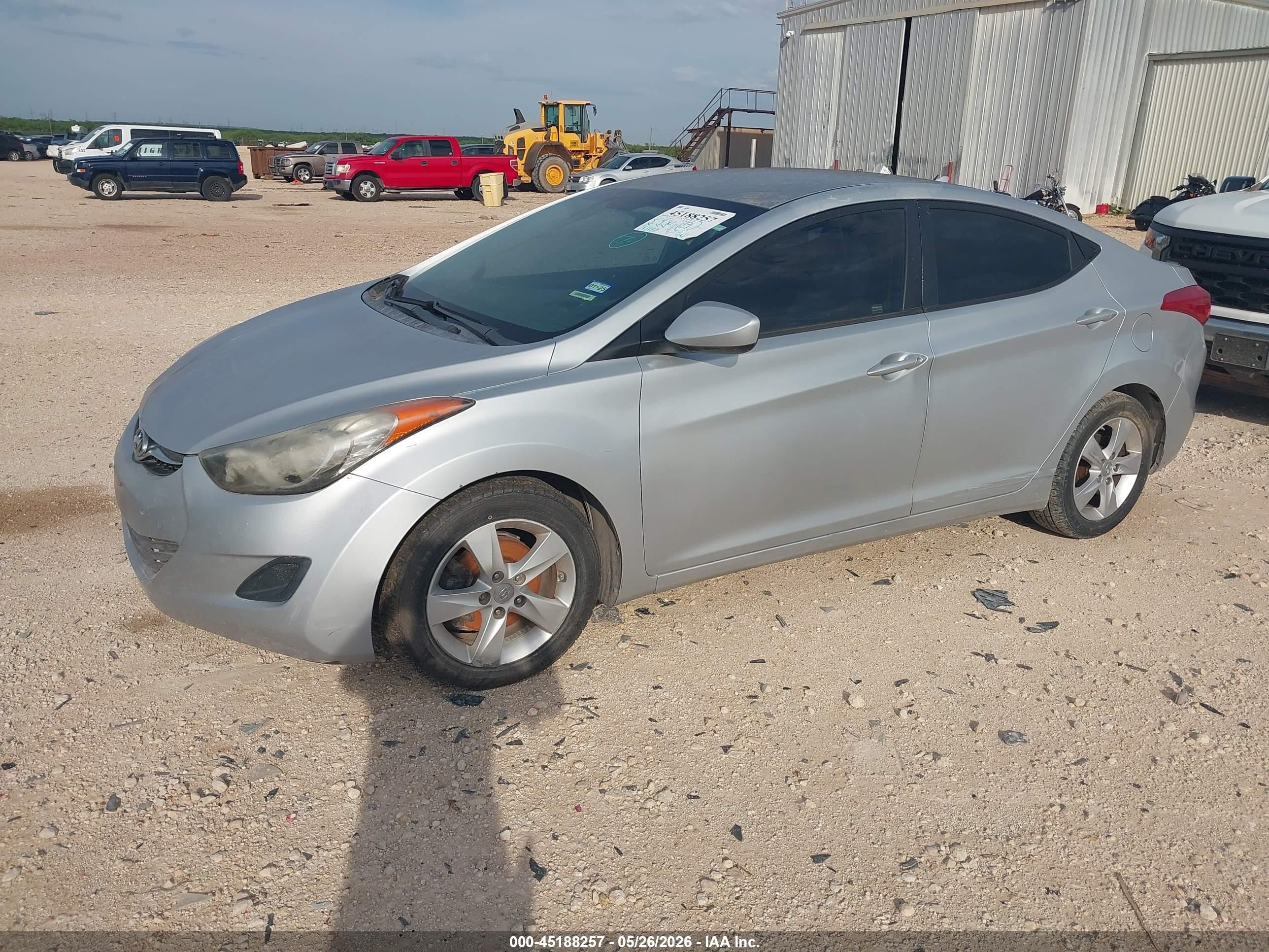 2013 Hyundai Elantra Gls Silver vin: 5NPDH4AE1DH265014