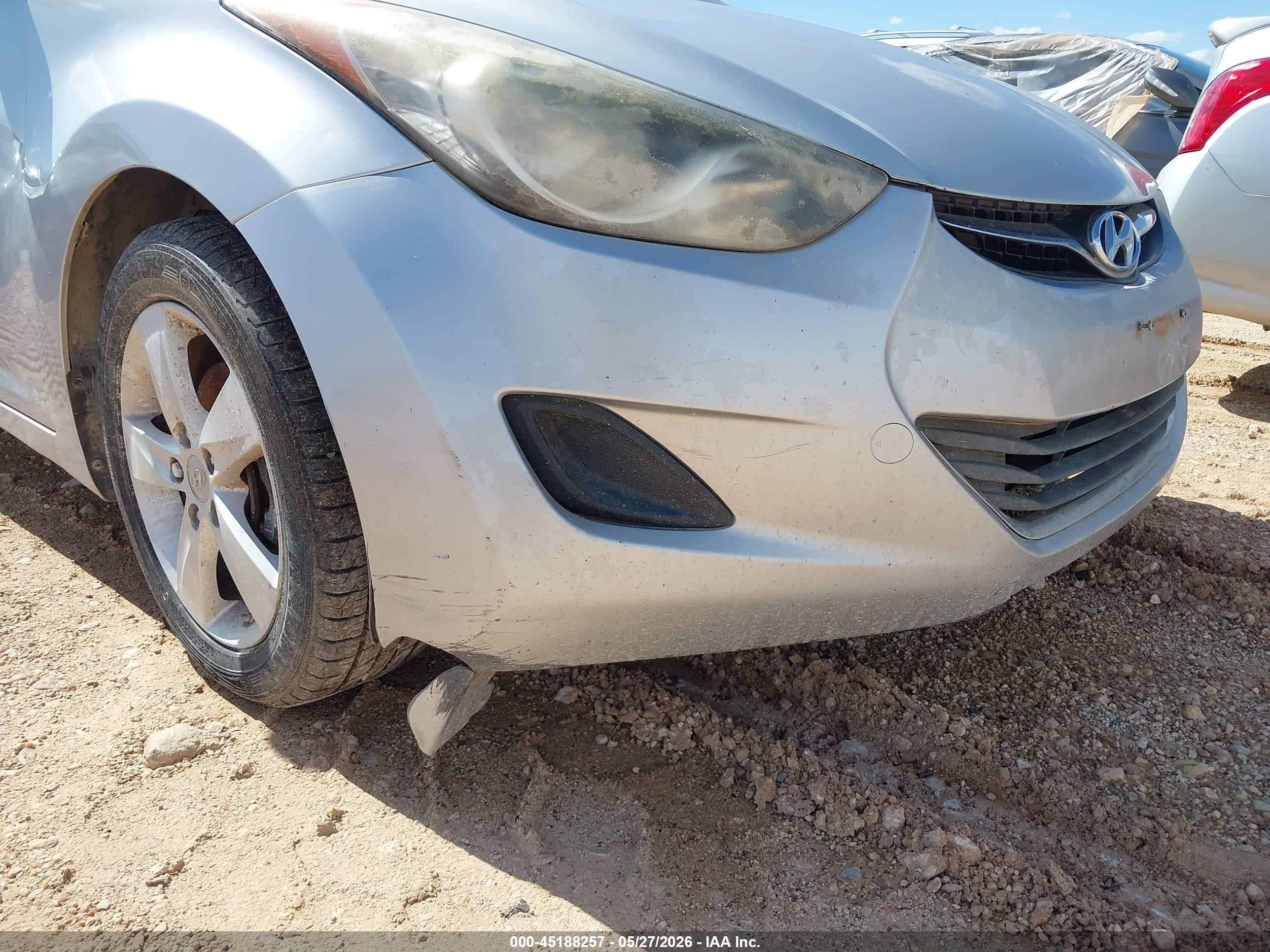 2013 Hyundai Elantra Gls Silver vin: 5NPDH4AE1DH265014