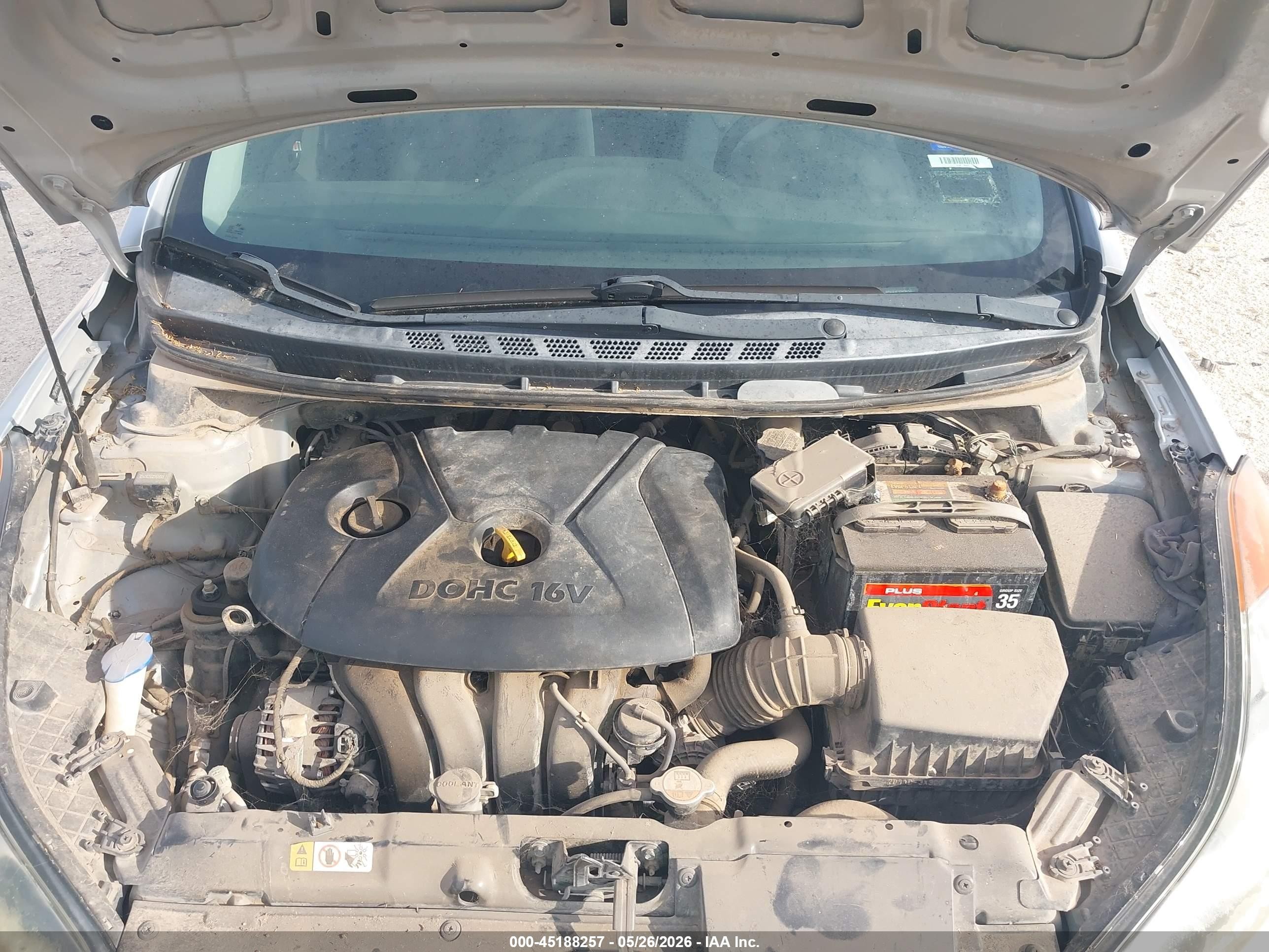 2013 Hyundai Elantra Gls Silver vin: 5NPDH4AE1DH265014