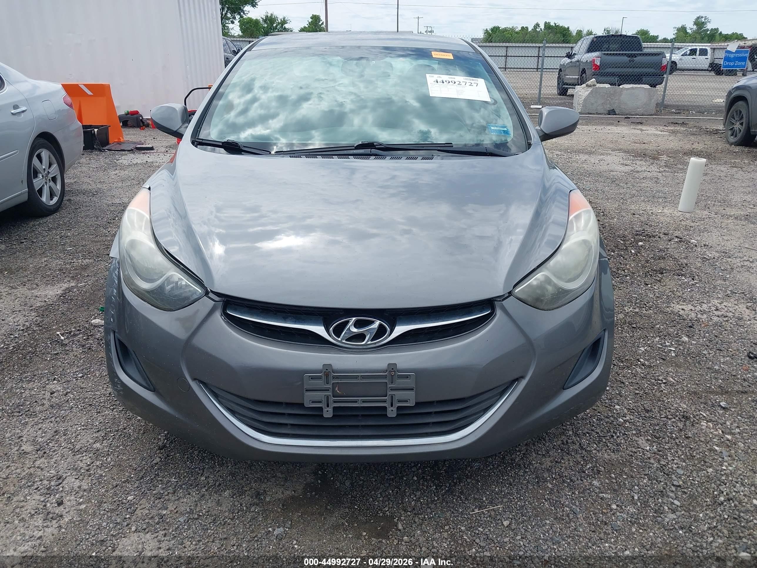 2013 Hyundai Elantra Gls Gray vin: 5NPDH4AE1DH278054