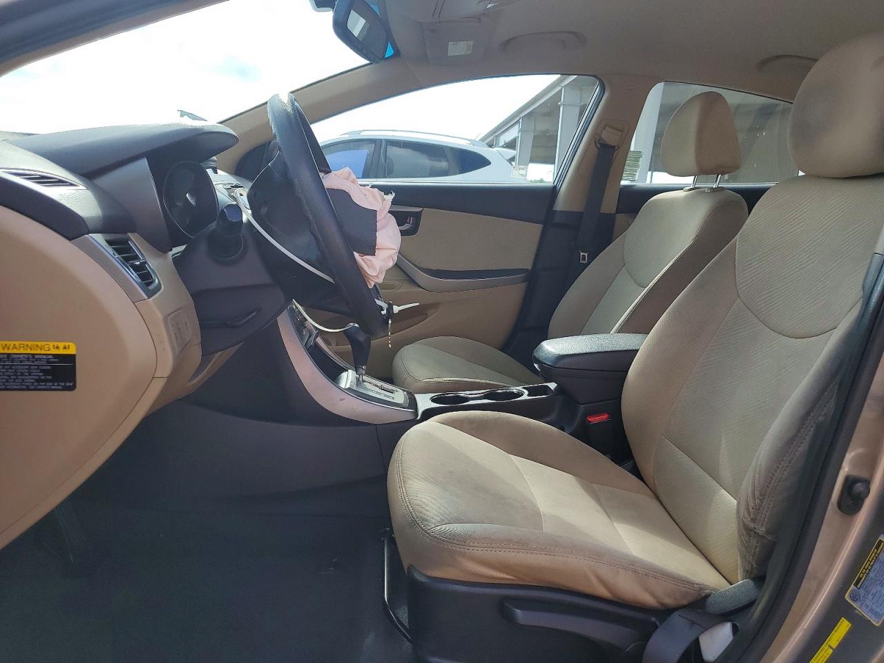 2013 Hyundai Elantra Gls Beige vin: 5NPDH4AE1DH278880