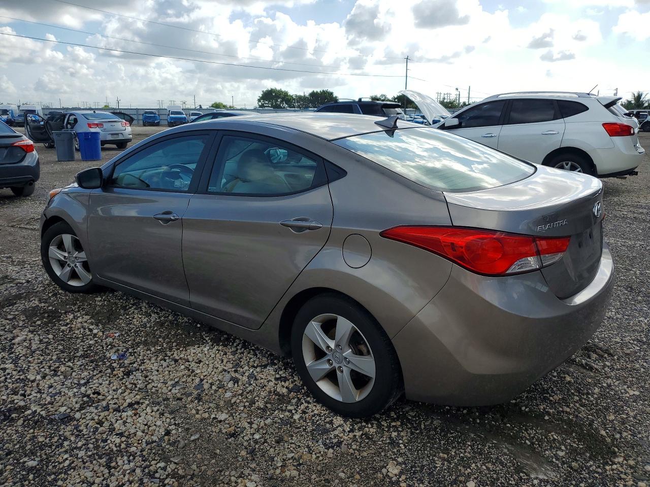 2013 Hyundai Elantra Gls Beige vin: 5NPDH4AE1DH278880
