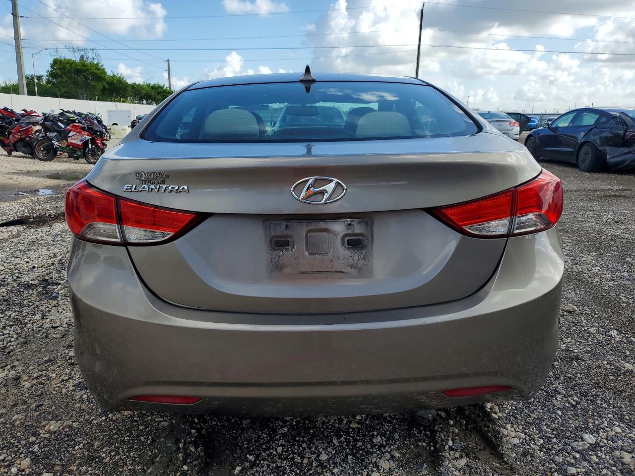 2013 Hyundai Elantra Gls Beige vin: 5NPDH4AE1DH278880