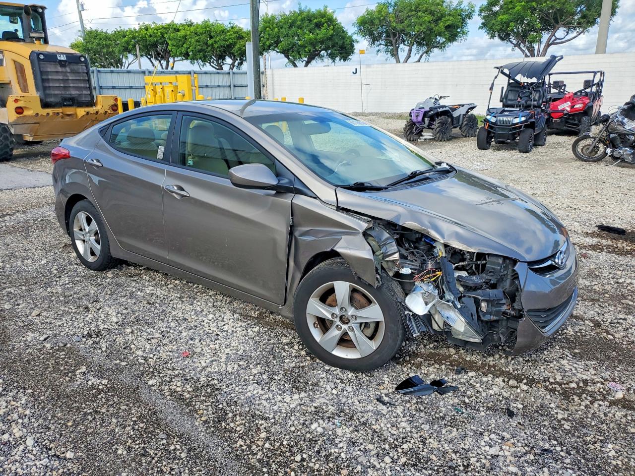 2013 Hyundai Elantra Gls Beige vin: 5NPDH4AE1DH278880