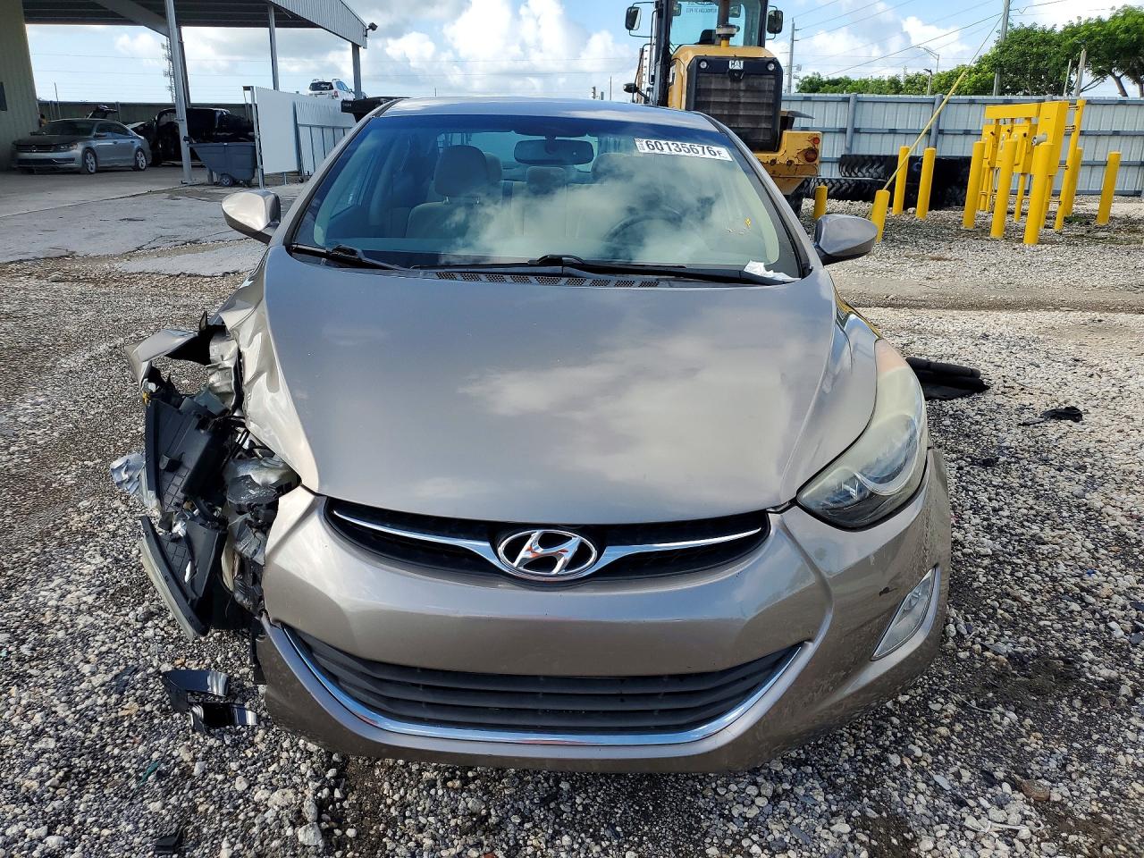 2013 Hyundai Elantra Gls Beige vin: 5NPDH4AE1DH278880