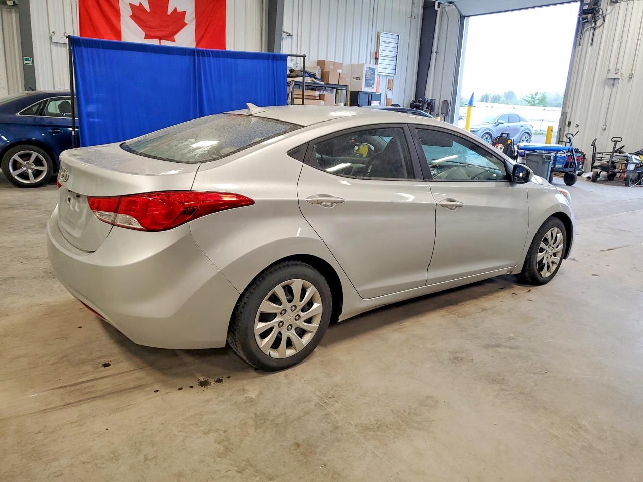 2013 Hyundai Elantra Gls Gray vin: 5NPDH4AE1DH282332