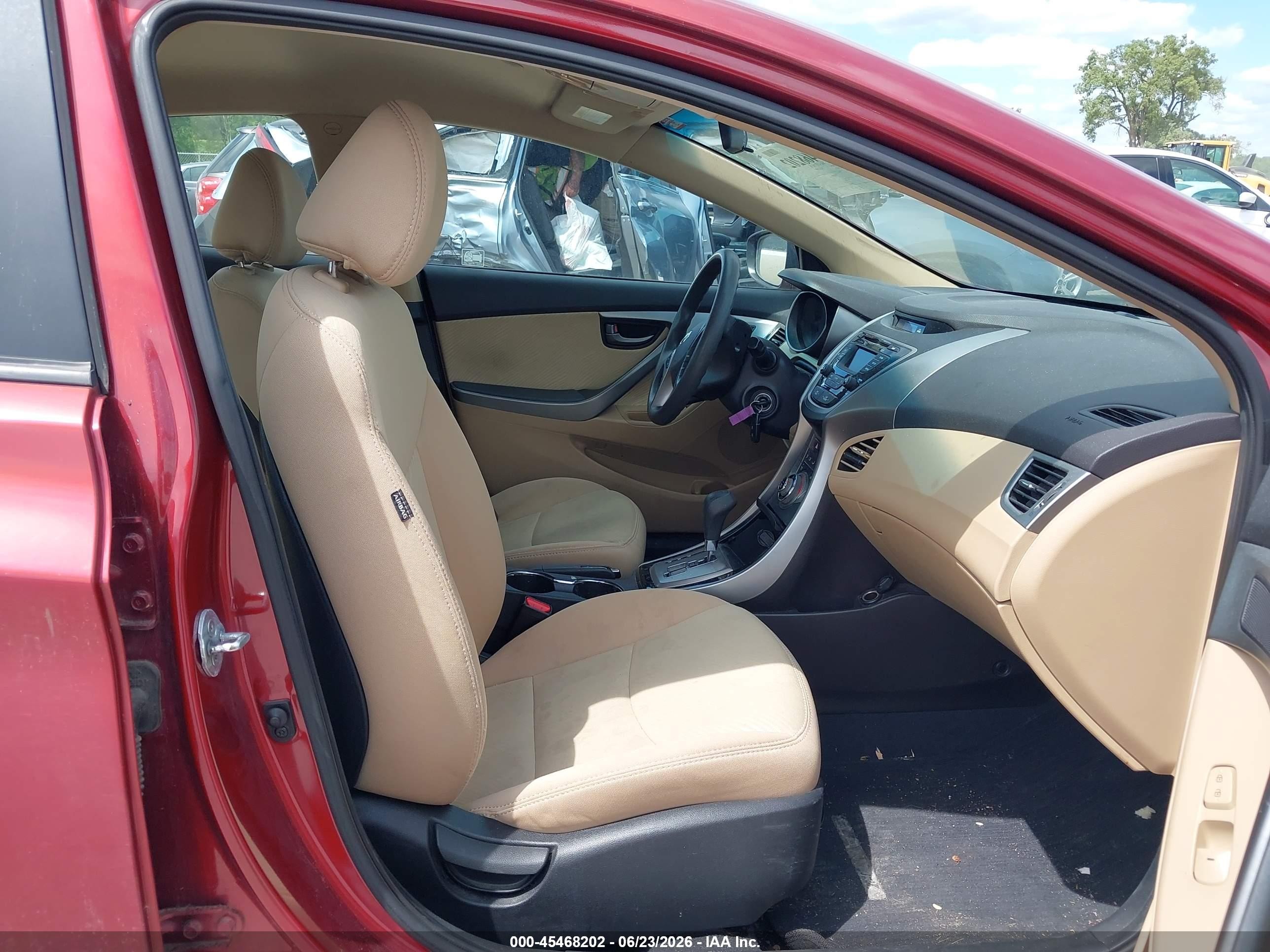 2013 Hyundai Elantra Gls Красный vin: 5NPDH4AE1DH282735
