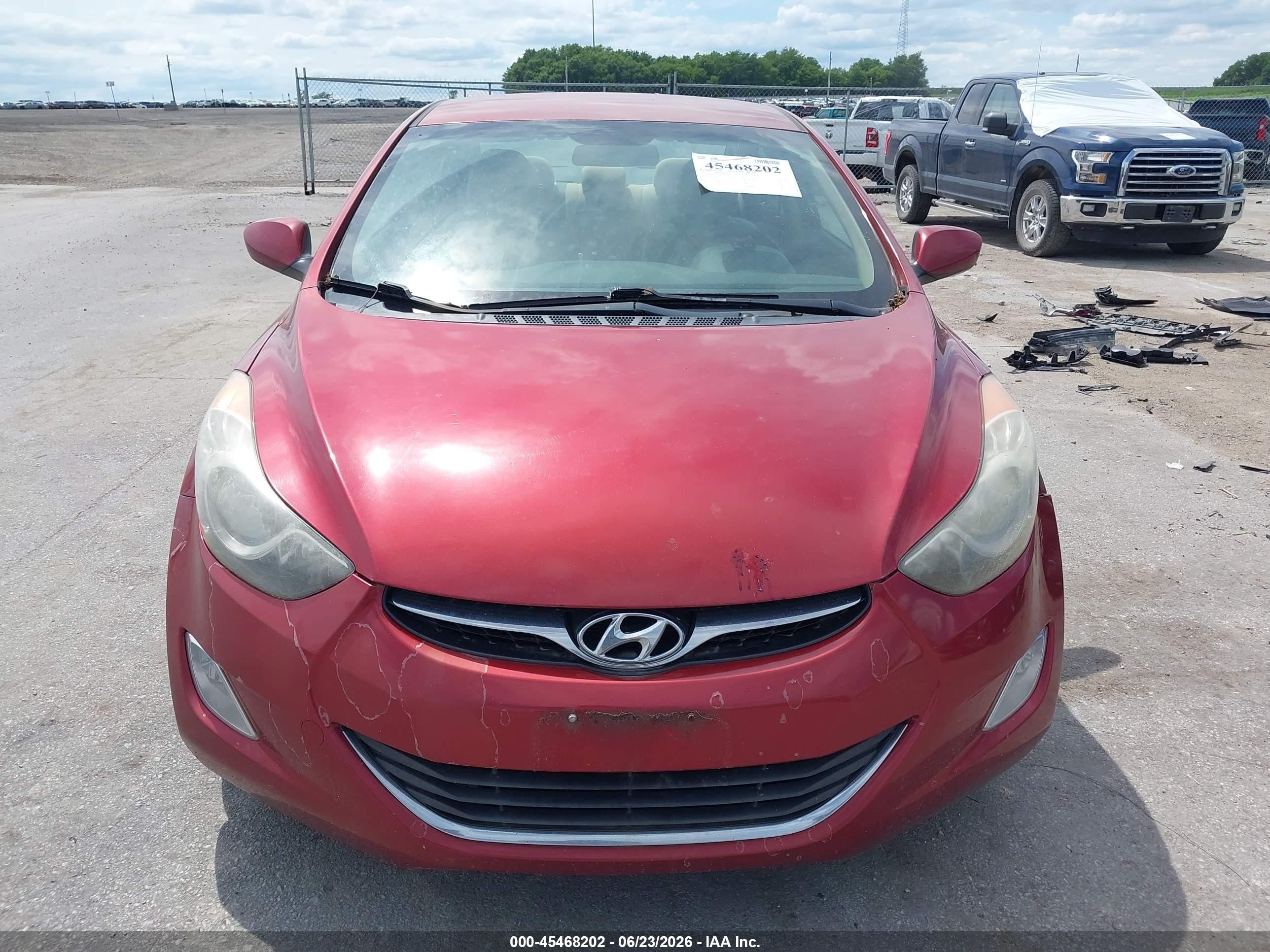 2013 Hyundai Elantra Gls Красный vin: 5NPDH4AE1DH282735